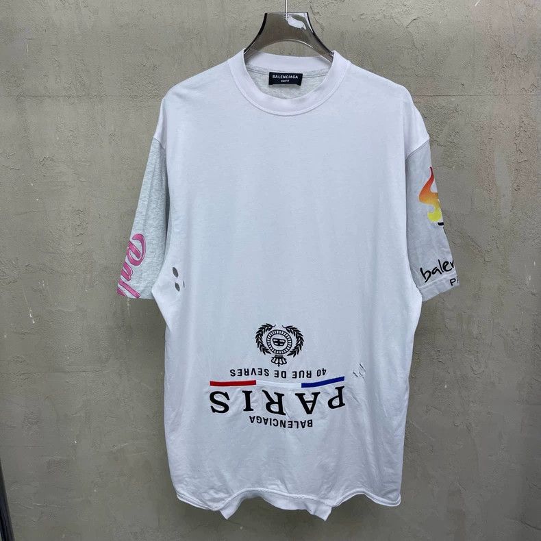 Balenciaga Balenciaga White-gray splicing inverted Coke torch double Size US S / EU 44-46 / 1 - 1 Thumbnail