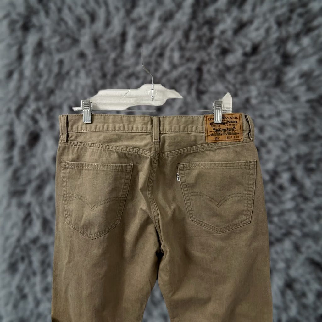 Denime Levi Strauss 505 Jeans Mens 34x30 Tan Regular Fit Denim Pants Jeans Size US 34 / EU 50 - 1 Thumbnail