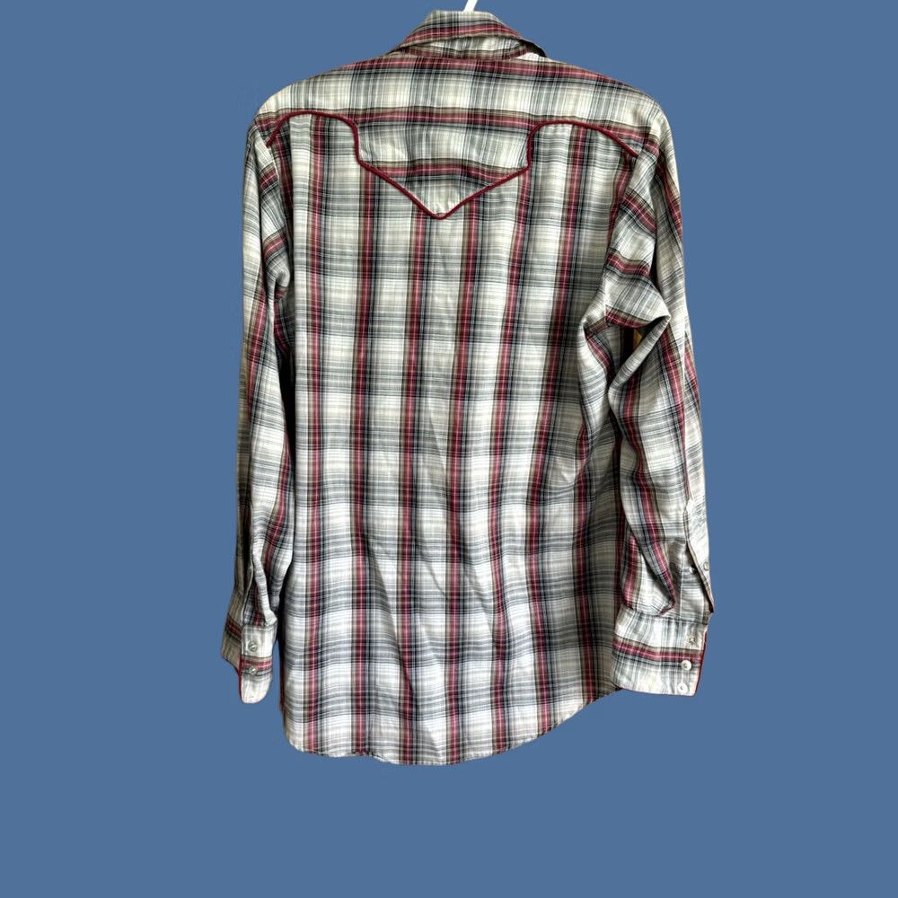Vintage VINTAGE Kenny Rogers Western Pearl Karmen Button-Up Plaid Red Shirt Mens M Size US M / EU 48-50 / 2 - 1 Thumbnail