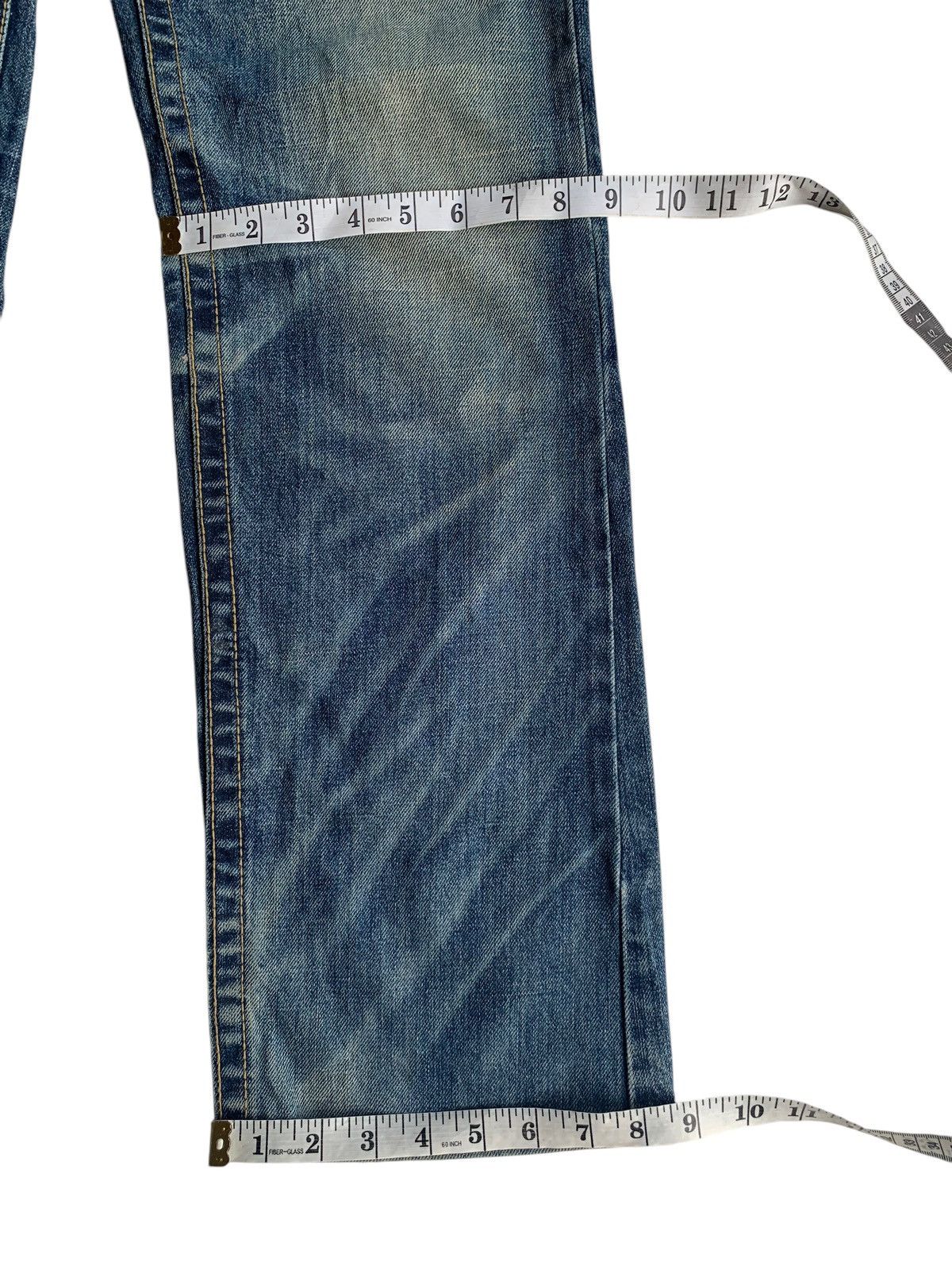 Kapital JAPANESE LOLITA PUNK STYLE FADED & RUSTY DISTRESSED DENIM☠️ Size US 33 - 17 Thumbnail