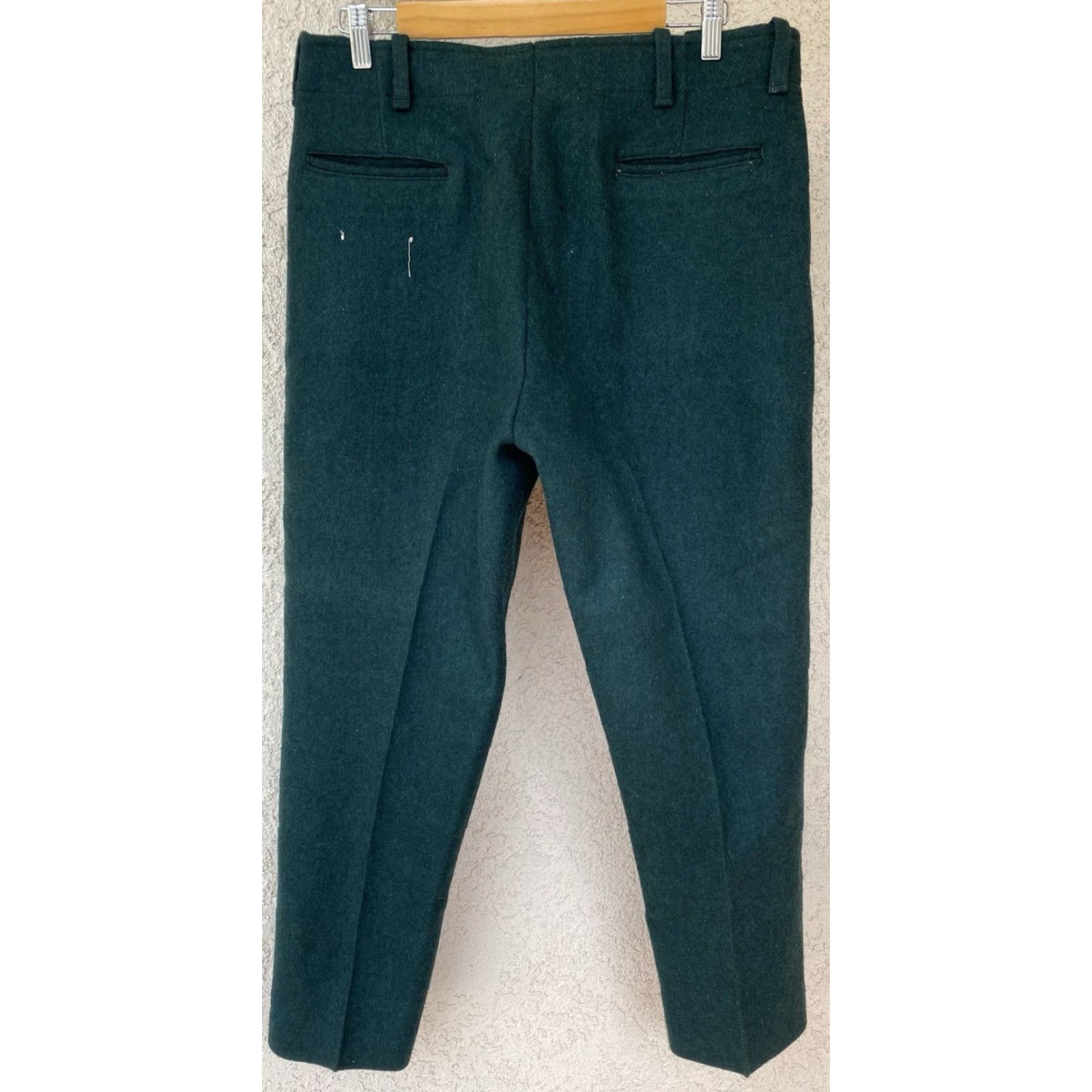Vintage VINTAGE Northway Green Wool Outdoor Pants Talon Zipper Boat Sail Drill Pockets 34x30 Size US 34 / EU 50 - 7 Thumbnail