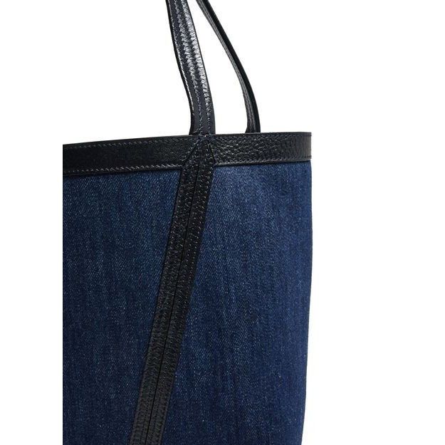 Chloe Chloe Medium Spin Submarine Blue Denim / Leather Tote Bag Ne Size ONE SIZE - 6 Thumbnail