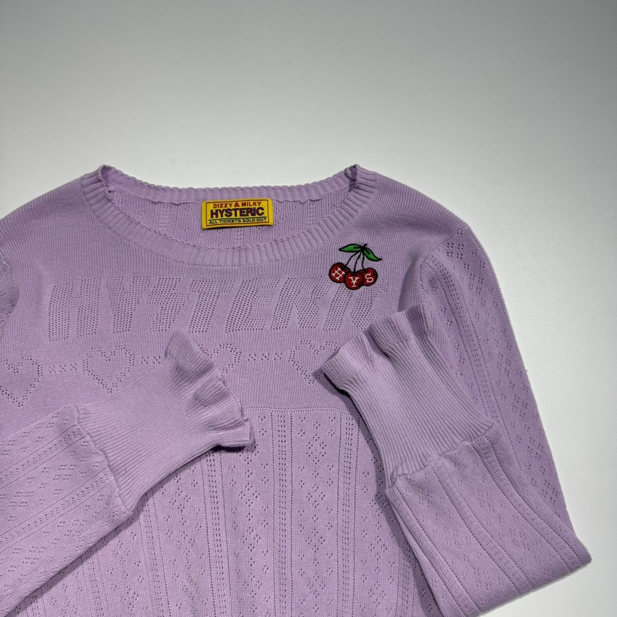 Hysteric Glamour Hysteric Glamour Triple Cherry Embroidered Ruffle Knit Size ONE SIZE - 5 Thumbnail