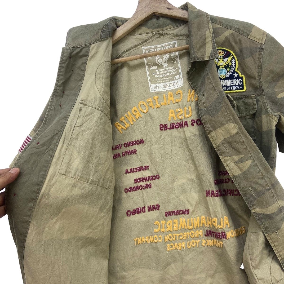 Alphanumeric Southern California USA Flag Eagle Logo Utility Shirt Size US S / EU 44-46 / 1 - 17 Thumbnail