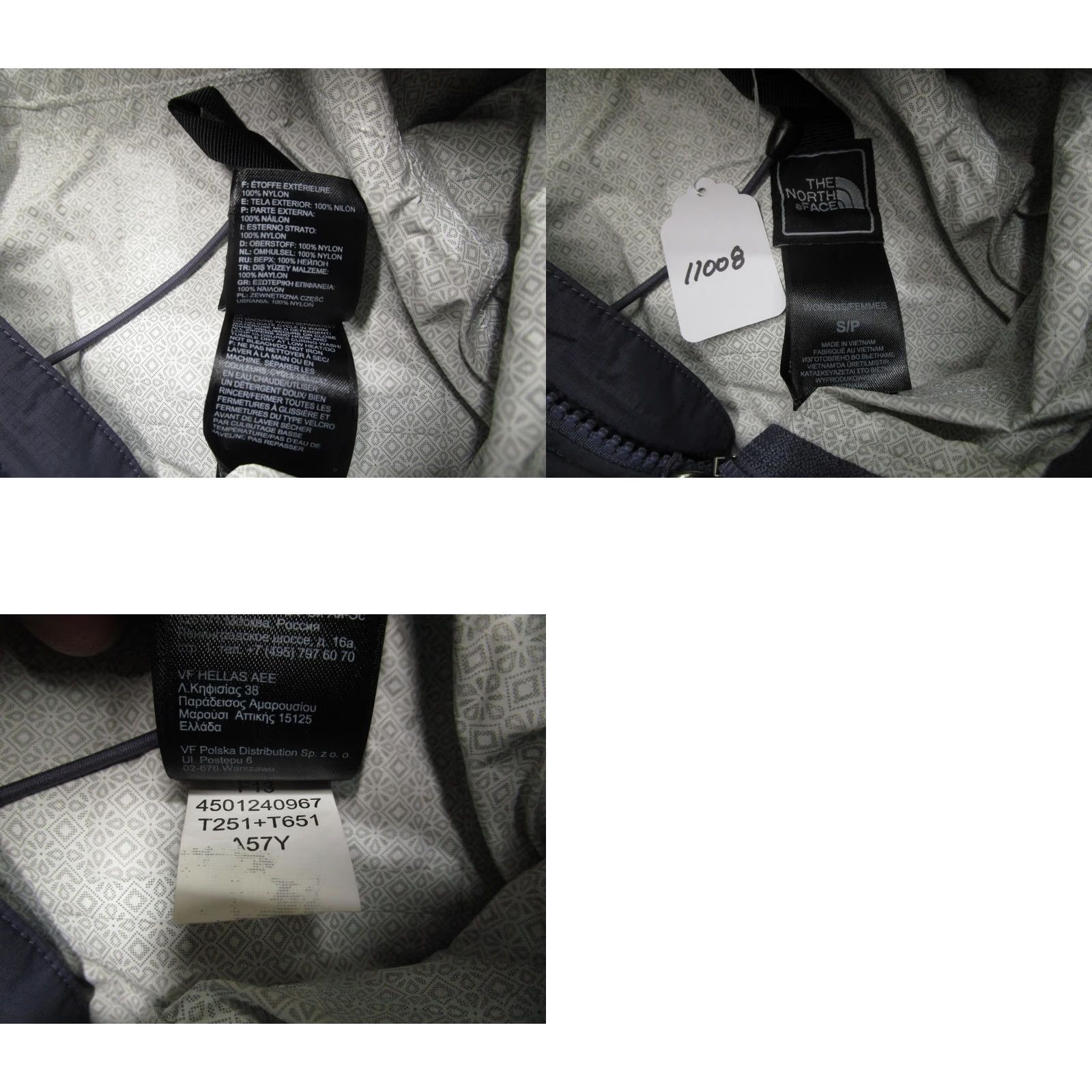 The North Face The North Face Jacket Women Small Purple HyVent 2.5L Hooded Rain Coat Waterproof Nylon Outer Shell Zip Pockets All Seasons Mid-Length Size S / US 4 / IT 40 - 8 Thumbnail