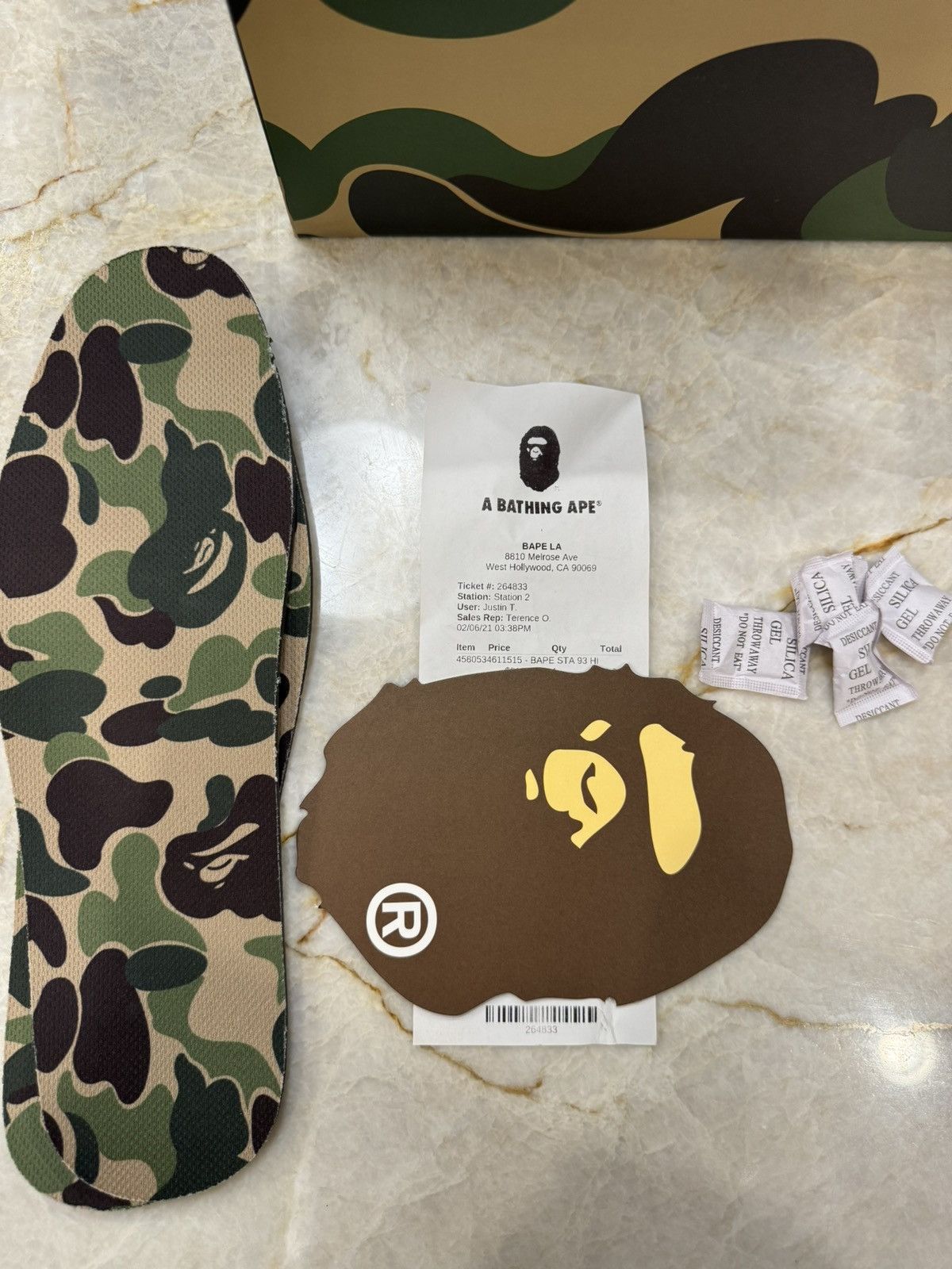 Bape Bape Court Sta High "BLACK WHITE" - Size 12 Size US 12 / EU 45 - 7 Thumbnail