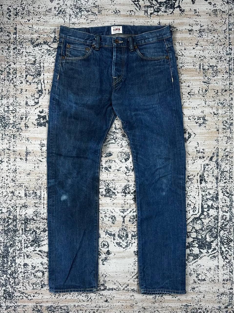 Edwin VINTAGE EDWIN Raw Denim Blue Made In Japan Jeans Size US 32 / EU 48 - 1 Thumbnail