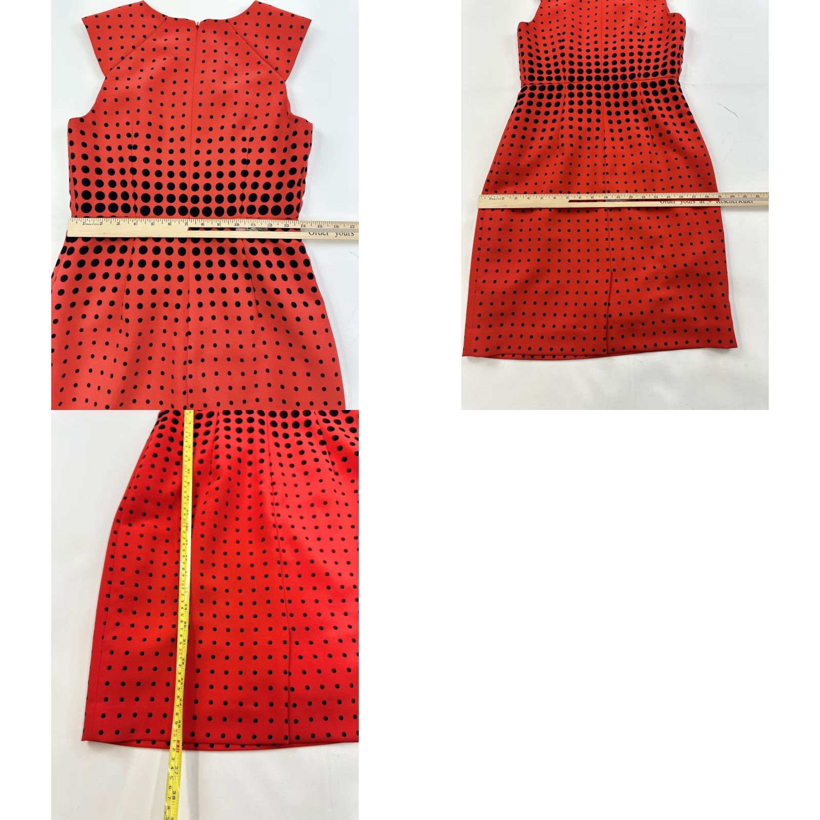 J.Crew J.Crew Dress Women’s 4 Black Sleeveless Sheath Pencil Polka Dot Knee Length Party/Cocktail Business Womens Size S / US 4 / IT 40 - 8 Thumbnail