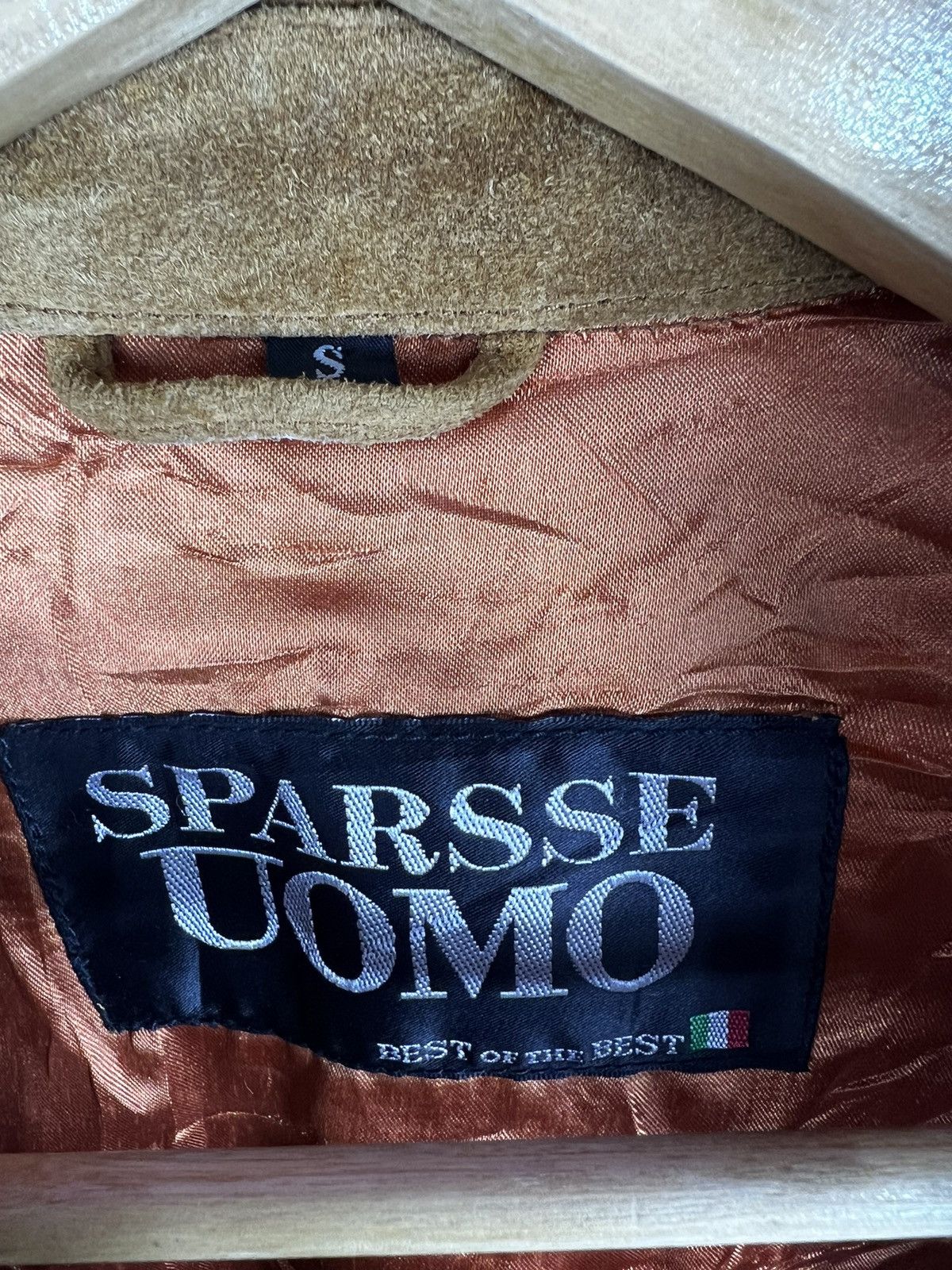 Other 🔥 SPARSSE UOMO SUEDE LEATHER ITALIAN Size US S / EU 44-46 / 1 - 6 Thumbnail