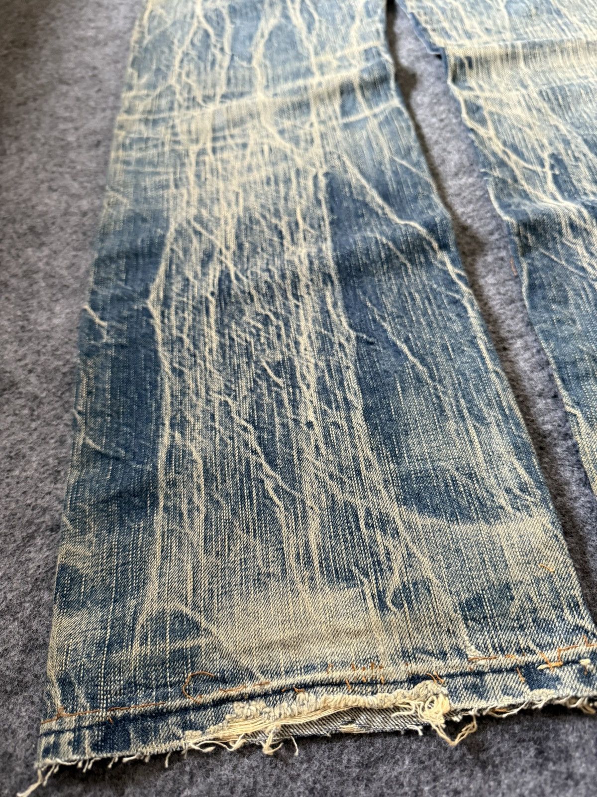Edwin Vintage EDWIN 503 Faded Mud Wash Loose Jeans Size US 32 / EU 48 - 17 Thumbnail