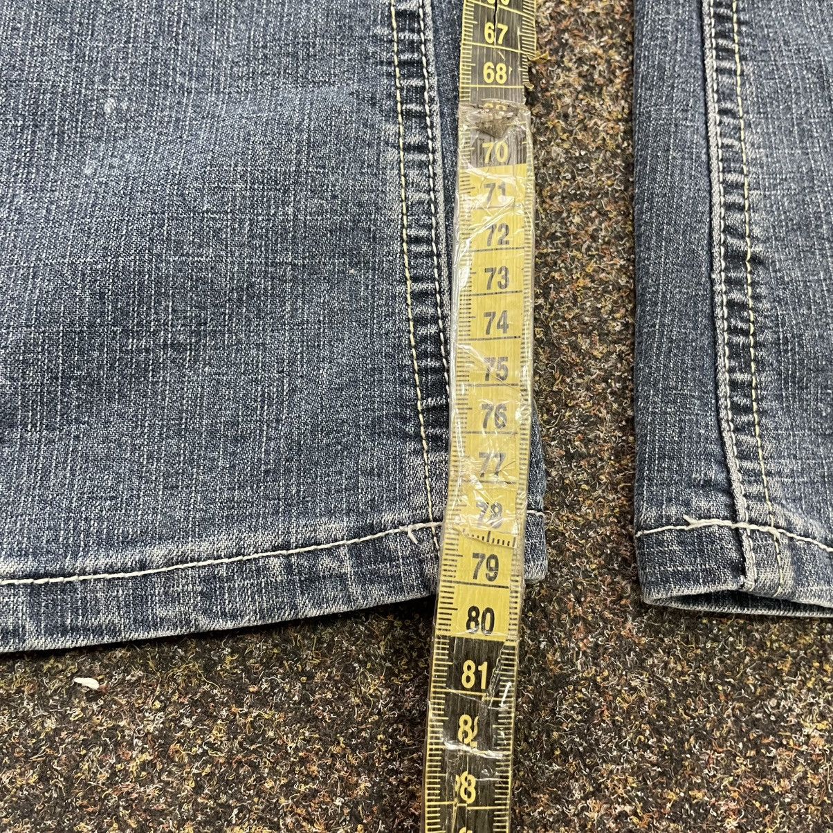 Vintage Vintage Y2K Baggy Bootcut Jeans Faded Distressed Skate Logo Size 32" / US 10 / IT 46 - 7 Thumbnail