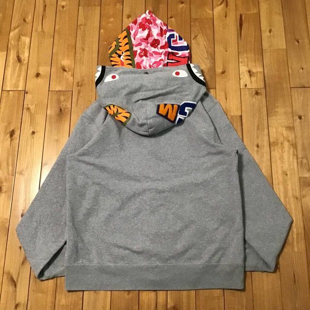 Bape BAPE Double Shark Full Zip Hoodie ABC camo pink APE 2XL XXL Size US XXL / EU 58 / 5 - 2 Thumbnail