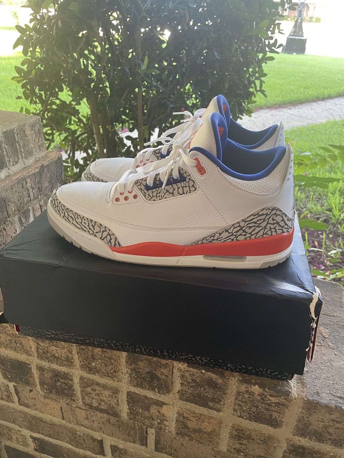 Jordan Brand Jordan 3 Retro ‘Knicks’ Size US 12.5 / EU 45-46 - 5 Thumbnail