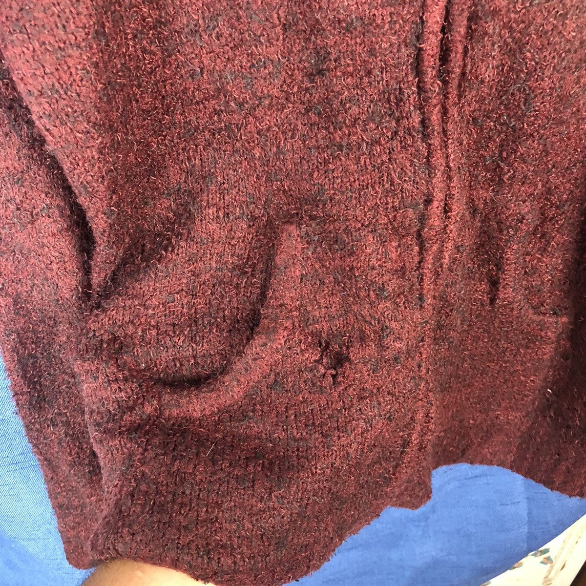 Japanese Brand × Michel Klein Michel Klein Dark Maroon Hoodie #842 Size US S / EU 44-46 / 1 - 9 Thumbnail