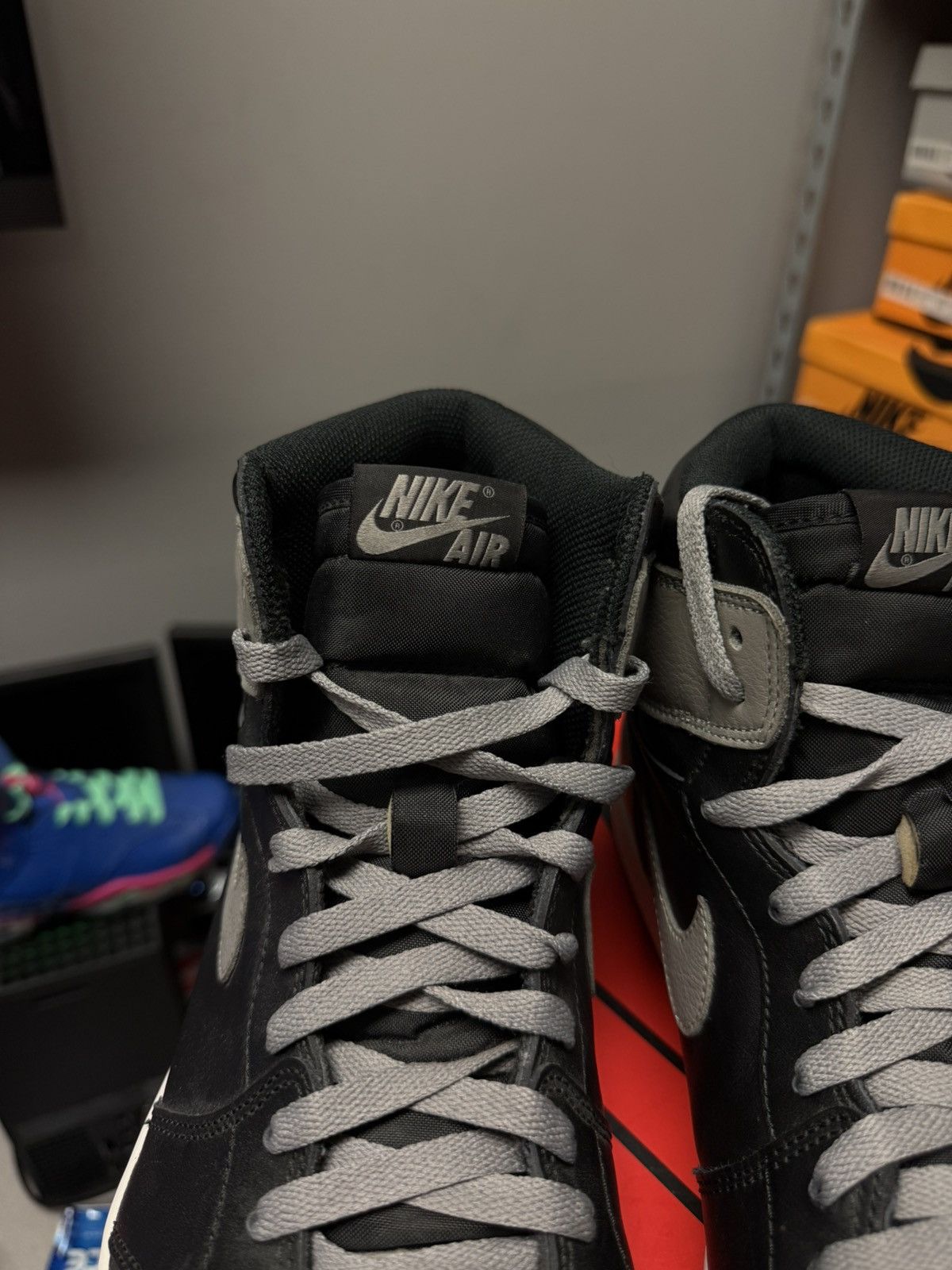 Jordan Brand × Nike Jordan 1 High Shadow Toe (2018) Size 14 Pre Owned Size US 14 / EU 47 - 5 Thumbnail