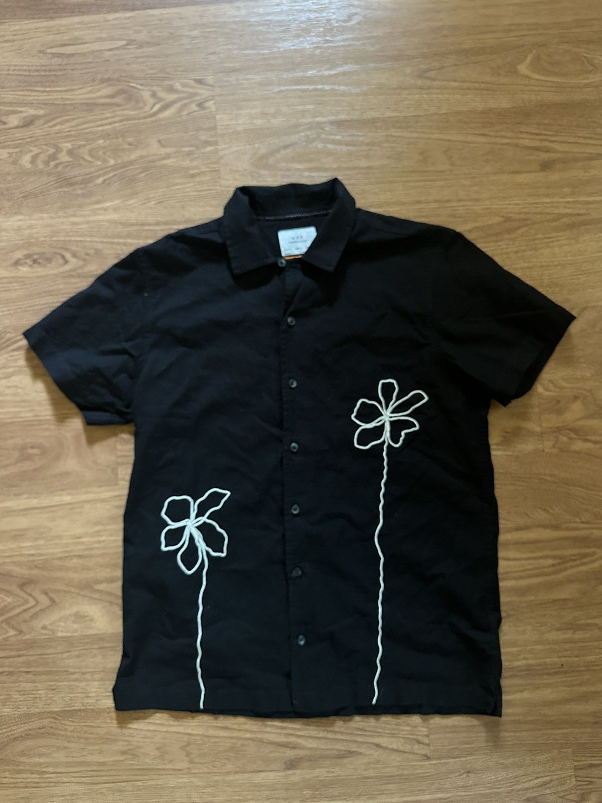 Vintage White flower Button Up Size US S / EU 44-46 / 1 - 1 Thumbnail