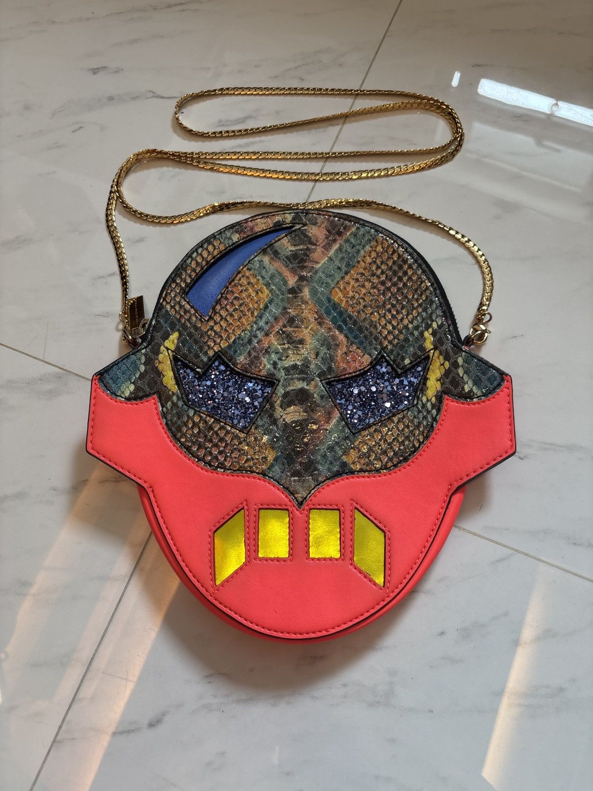 Stella McCartney Stella McCartney Snake Print Superhero Crossbody Bag Size ONE SIZE - 2 Thumbnail