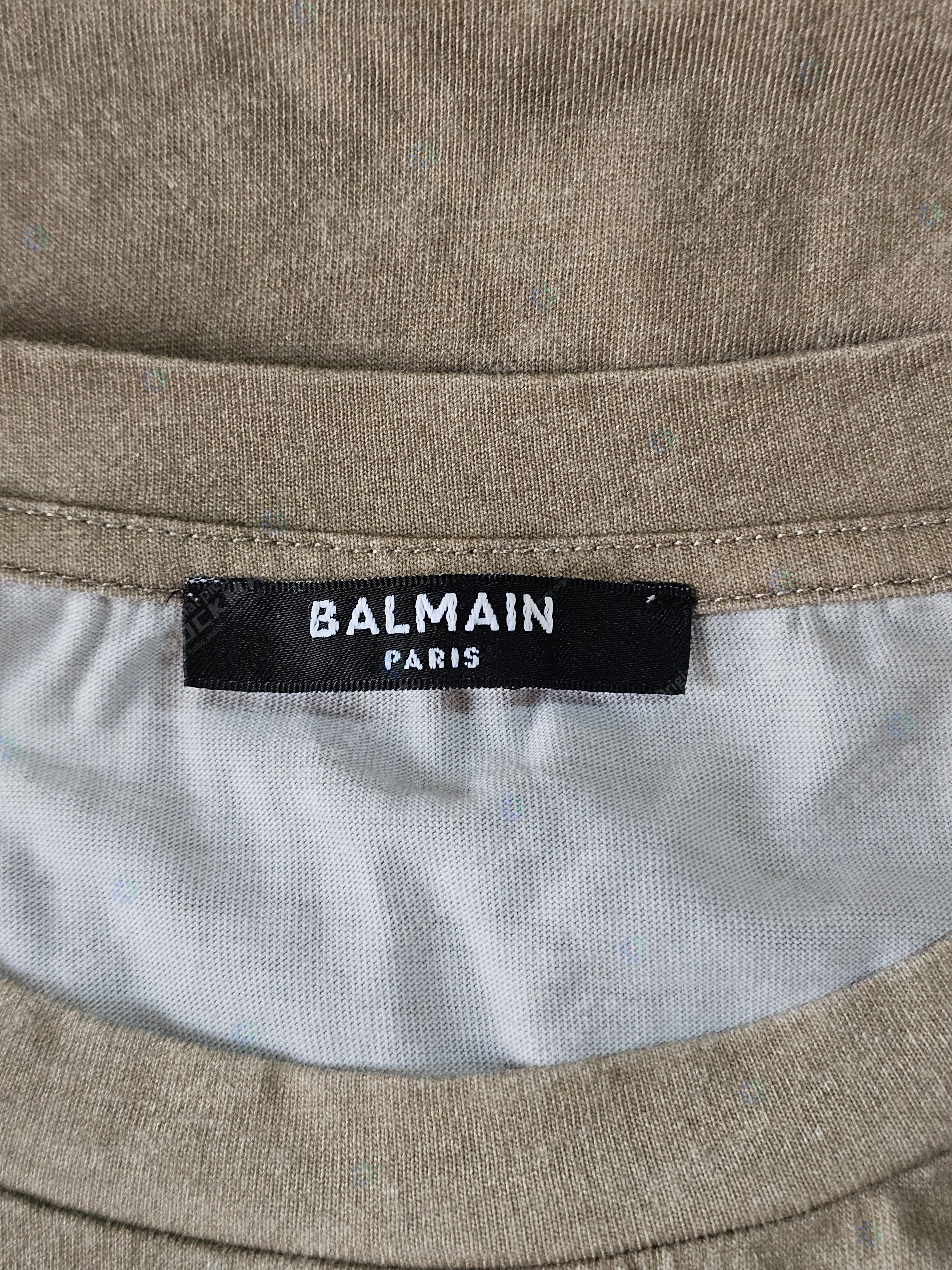Balmain Balmain Men's Desert Oversize T-Shirt in Sand/Mole M Size US M / EU 48-50 / 2 - 6 Thumbnail