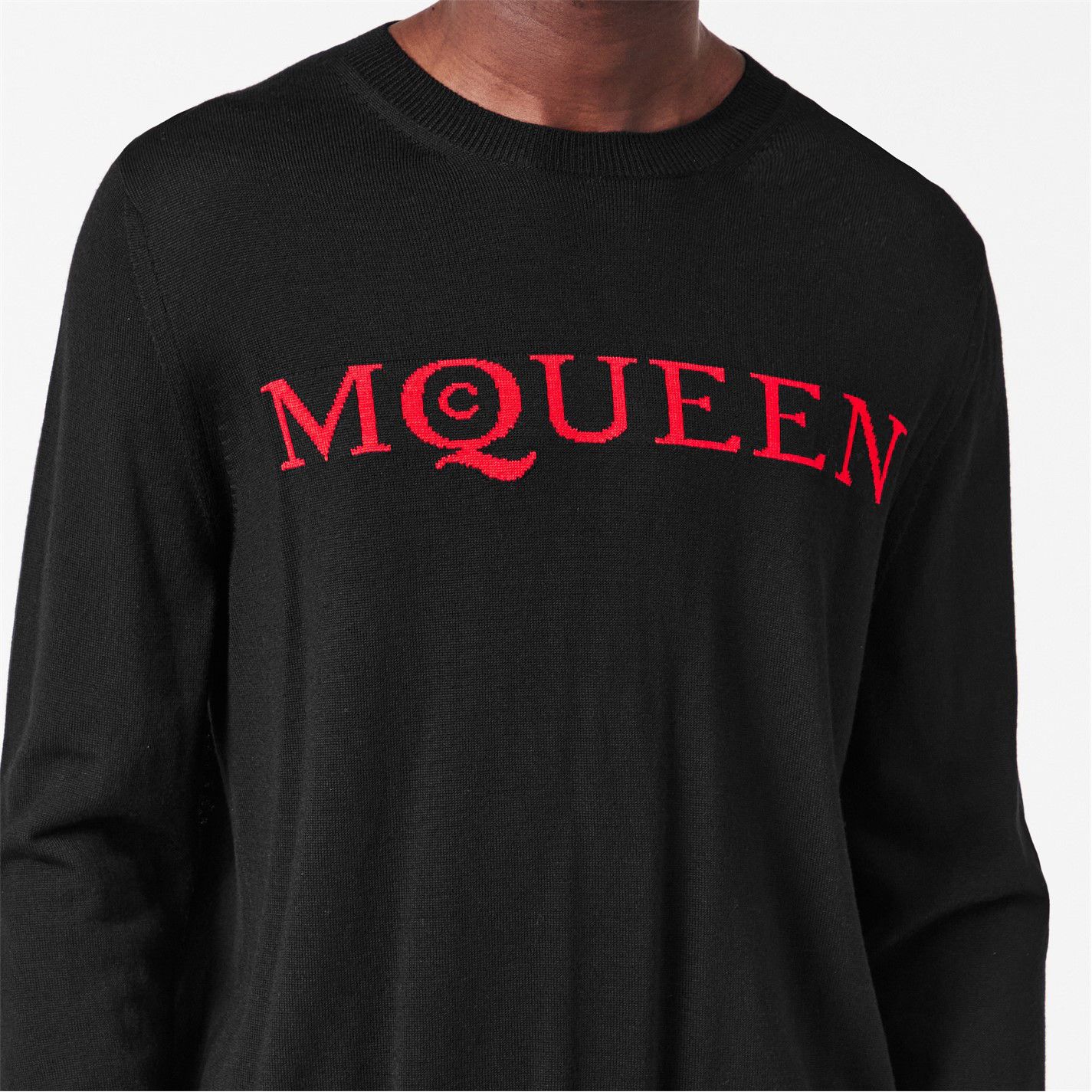 Alexander McQueen o1g2r1mq0326 Alex Flock Crew Sweatshirt in Black Size US S / EU 44-46 / 1 - 6 Thumbnail