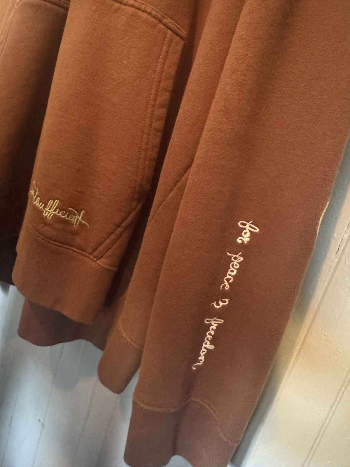 Designer Reception Embroidered Brown Hoodie Size US XL / EU 56 / 4 - 16 Thumbnail