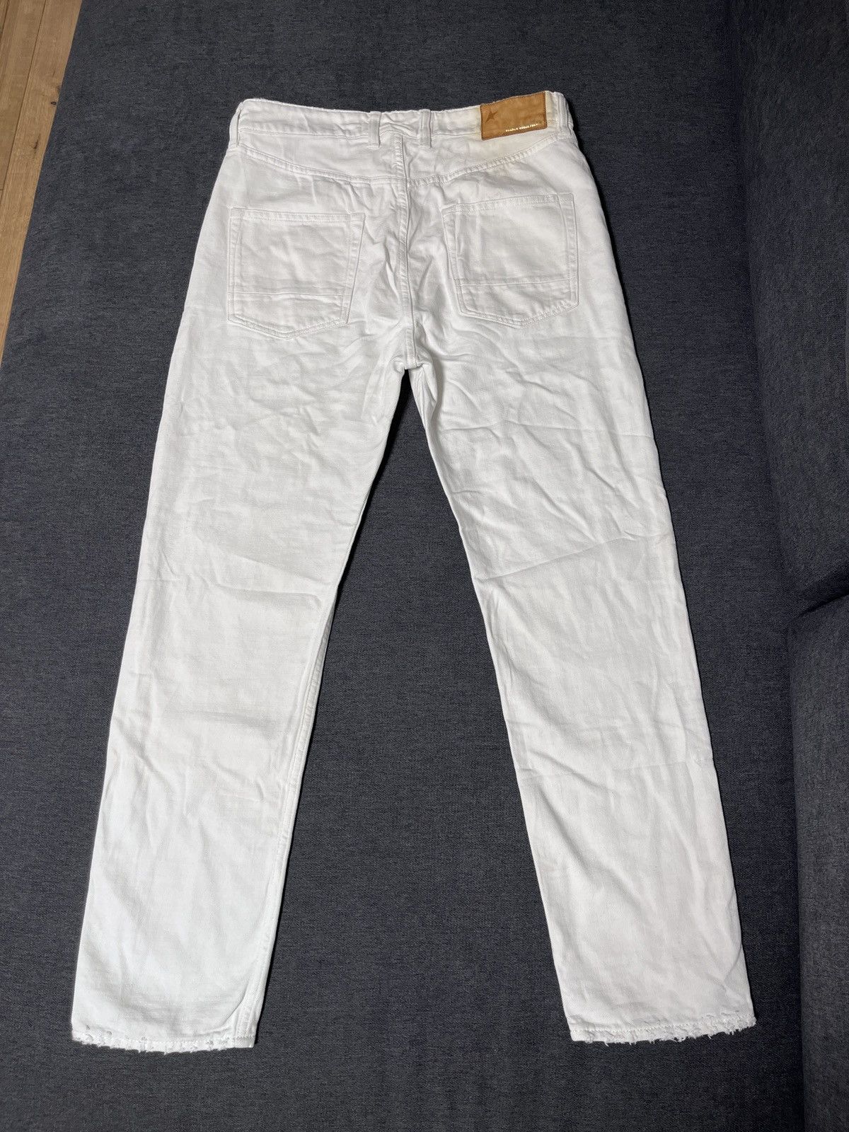 Golden Goose Golden Goose Distressed White Jeans Size US 31 - 19 Thumbnail