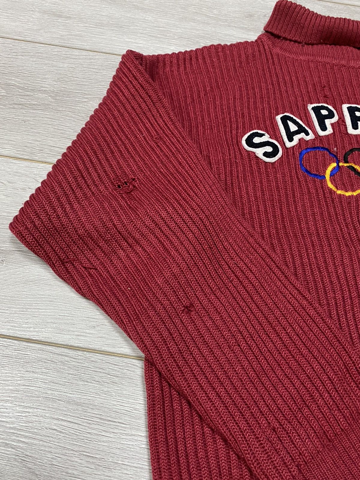 Vintage Adidas Sapporo Olympic vintage wool turtle neck sweater Size US M / EU 48-50 / 2 - 17 Thumbnail