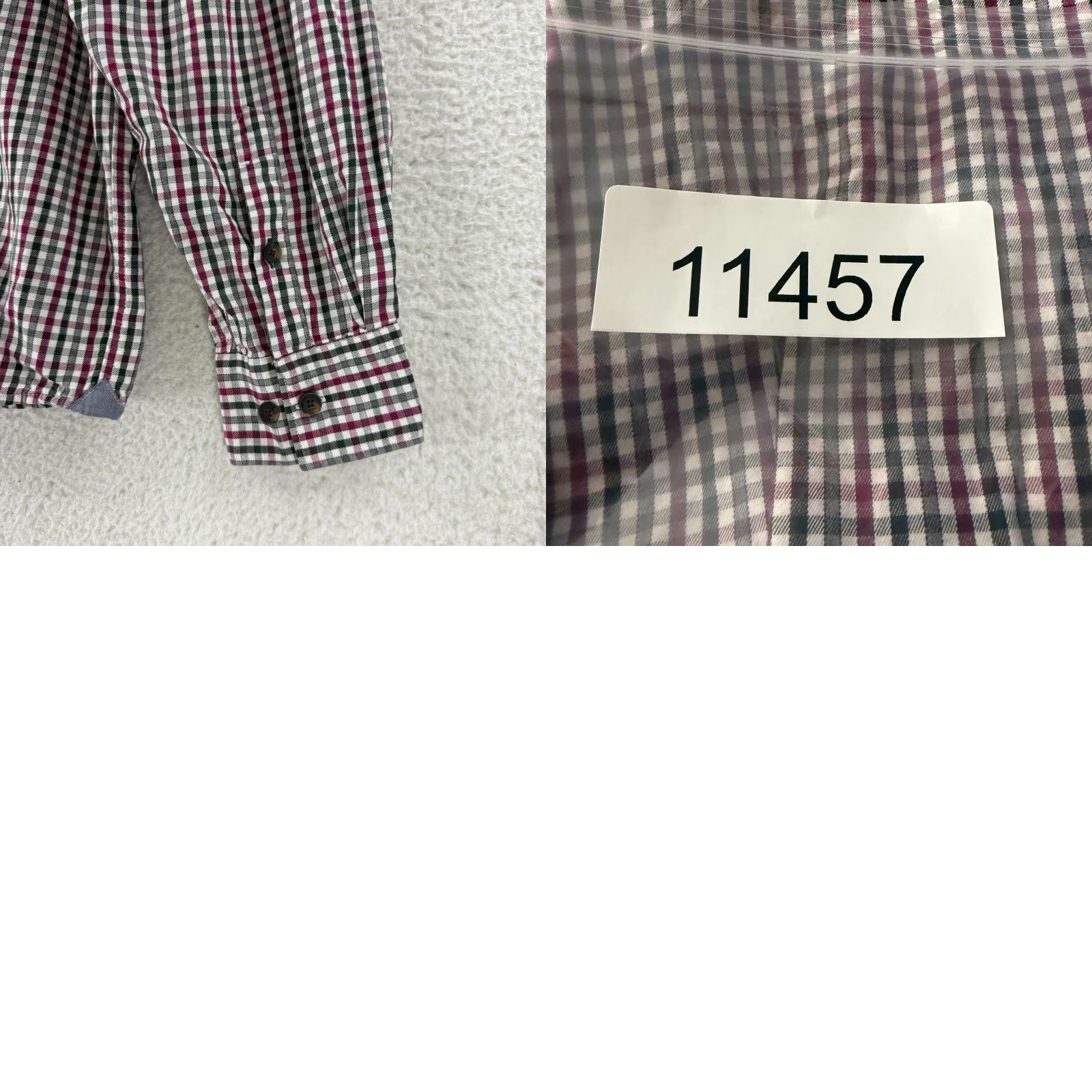 Lacoste Lacoste Button-Up Shirt Mens XL Black Plaid Long Sleeve 100% Cotton Regular Size US XL / EU 56 / 4 - 9 Thumbnail