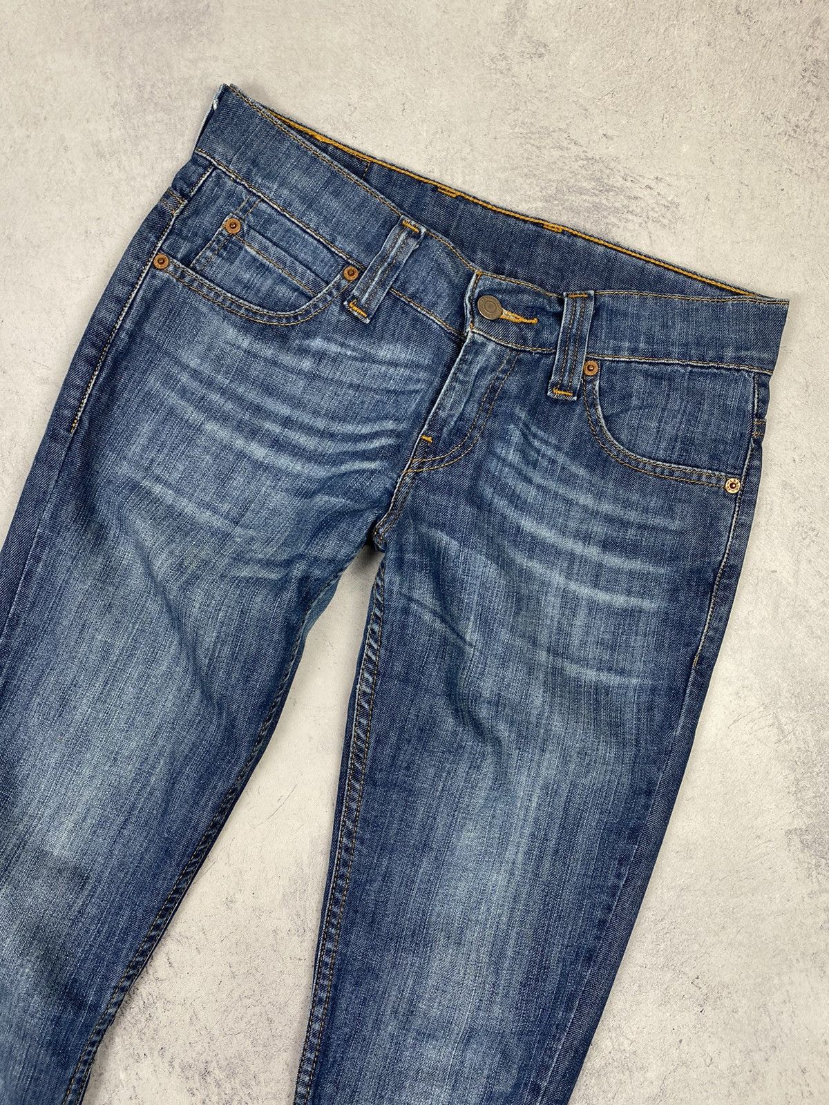 Levi's × Vintage Vintage 00s Levis Dark Blue Wash Denim Jeans y2k Size 28" / US 6 / IT 42 - 6 Thumbnail