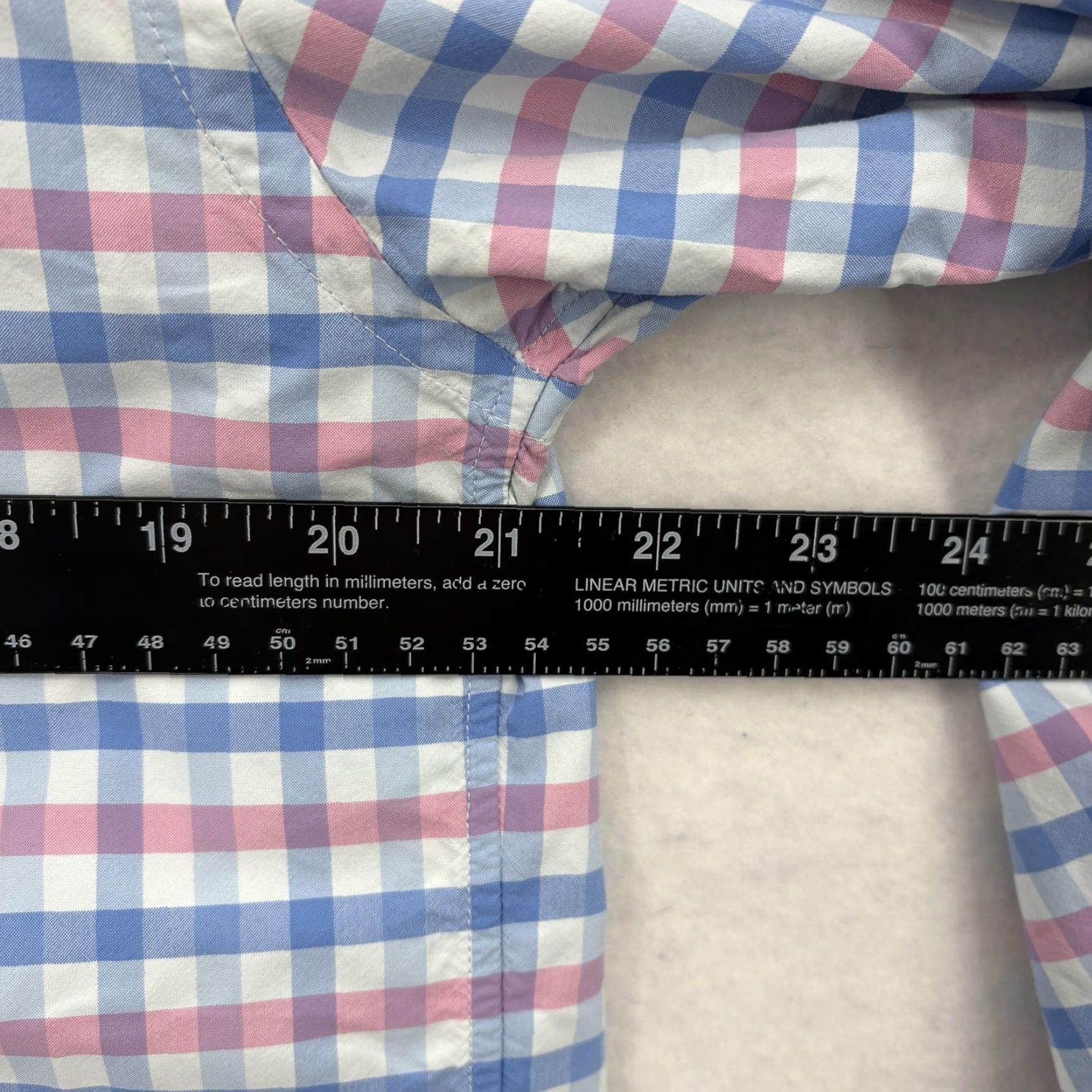 Vineyard Vines Vineyard Vines Shirt Mens Medium Blue Pink Check Performance Classic Fit Tucker Shirt Long Sleeve Button-Up Size US M / EU 48-50 / 2 - 7 Thumbnail