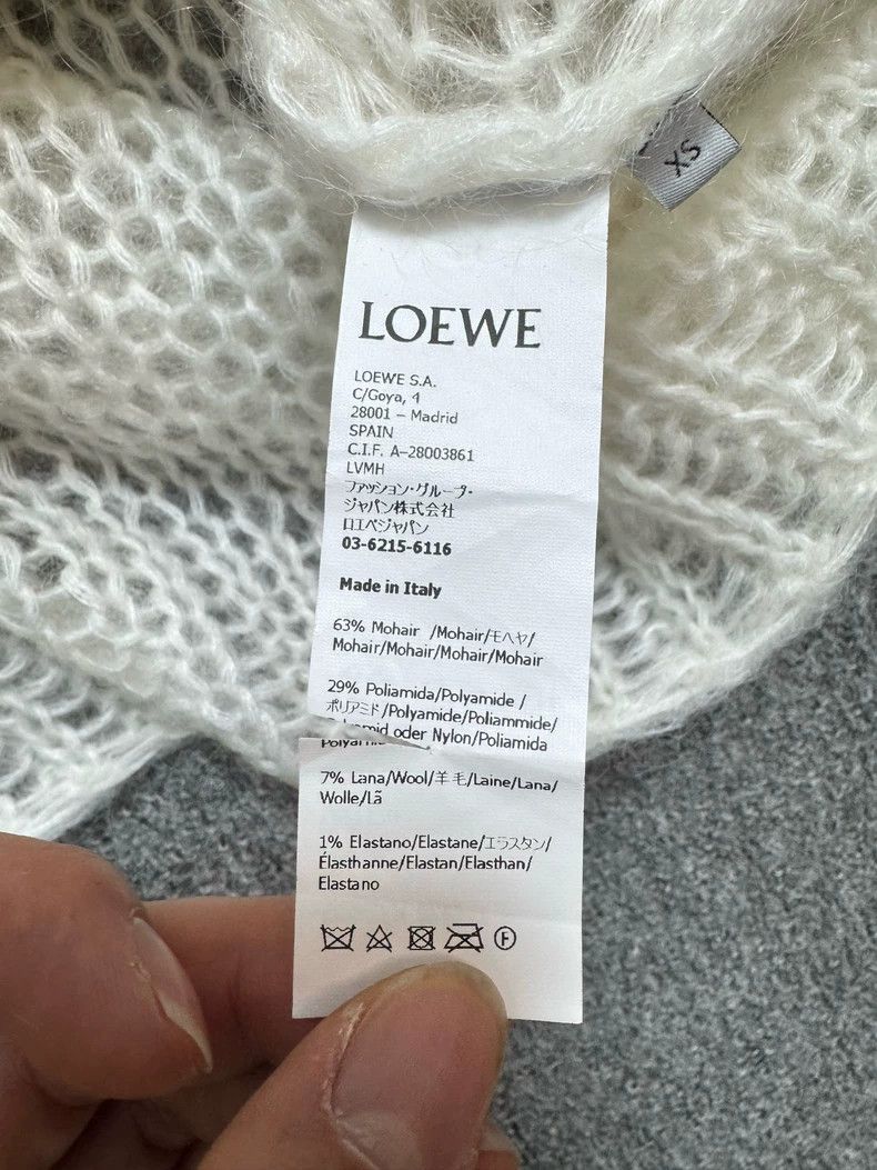Loewe LOEWE White embroidered logo knit vest Size XS / US 0-2 / IT 36-38 - 8 Thumbnail