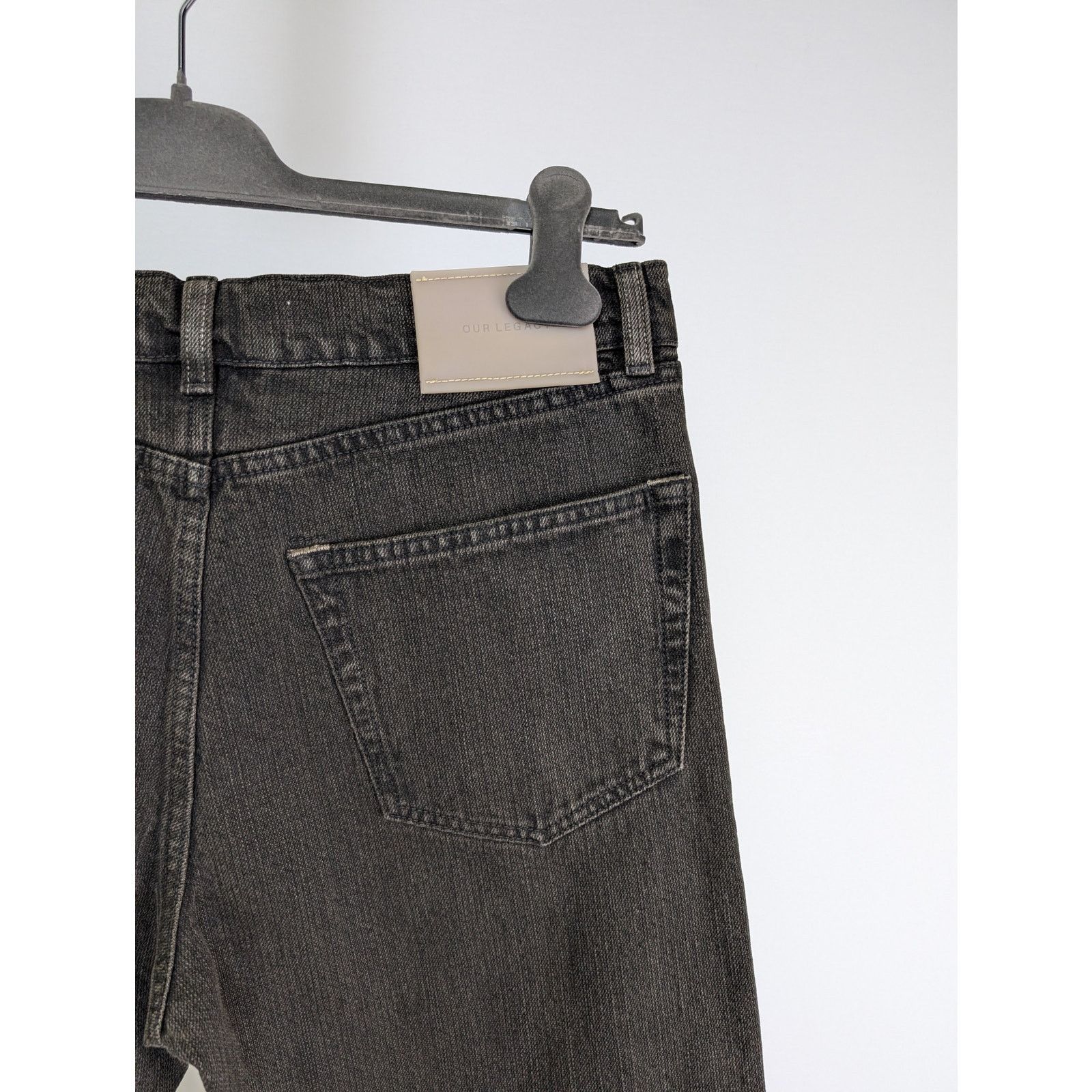 Our Legacy o1rshd1 Kamari Black Chain Twill Jean in Black Size US 31 - 12 Thumbnail