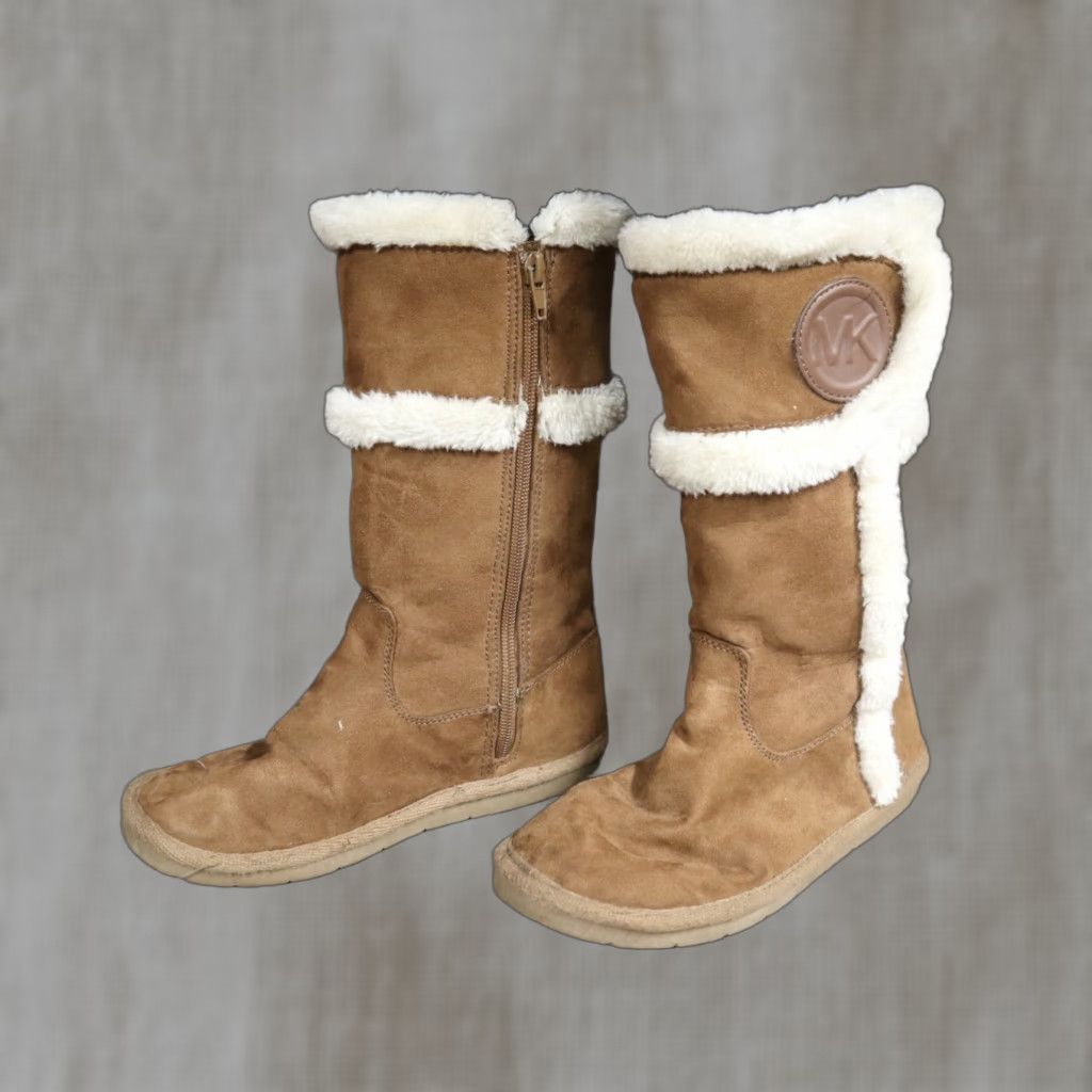 Michael Kors Michael Kors Boots Women Winter Suede Zip Lined Fleece Brown US 3 Mens? Size XS / US 0-2 / IT 36-38 - 1 Thumbnail