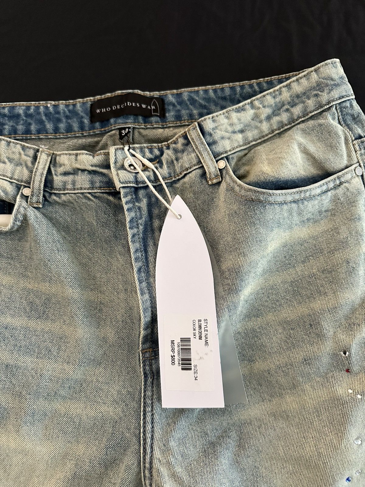 Who Decides War Who Decides War Blown Patchwork Jeans Size US 34 / EU 50 - 7 Thumbnail