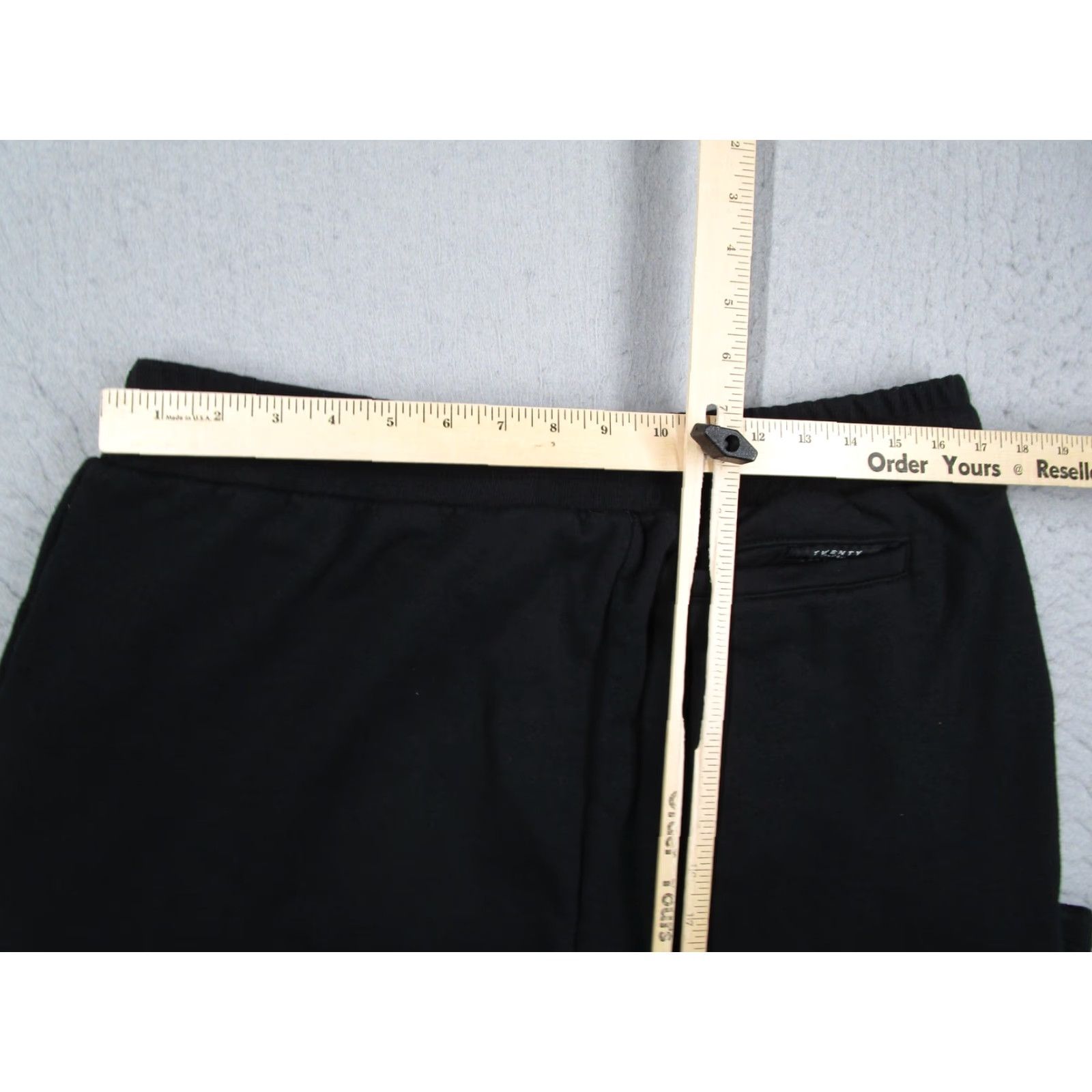 Vintage Twenty Montreal Sweatpants Mens 32 Black French Terry Cropped Slim Tapered Pants Casual Activewear Jogger 20in Inseam Size US 32 / EU 48 - 6 Thumbnail
