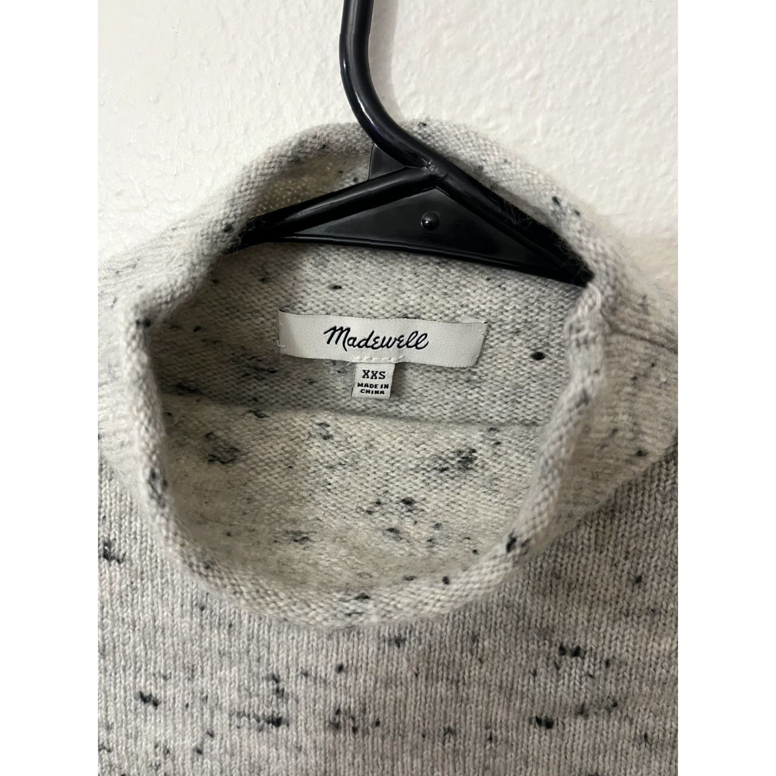 Madewell VINTAGE Madewell Donegal Inland Turtleneck Sweater Adult 2XS Gray Wool Blend Pullover Knit Womens Size XXS / US 00 / IT 34 - 3 Thumbnail