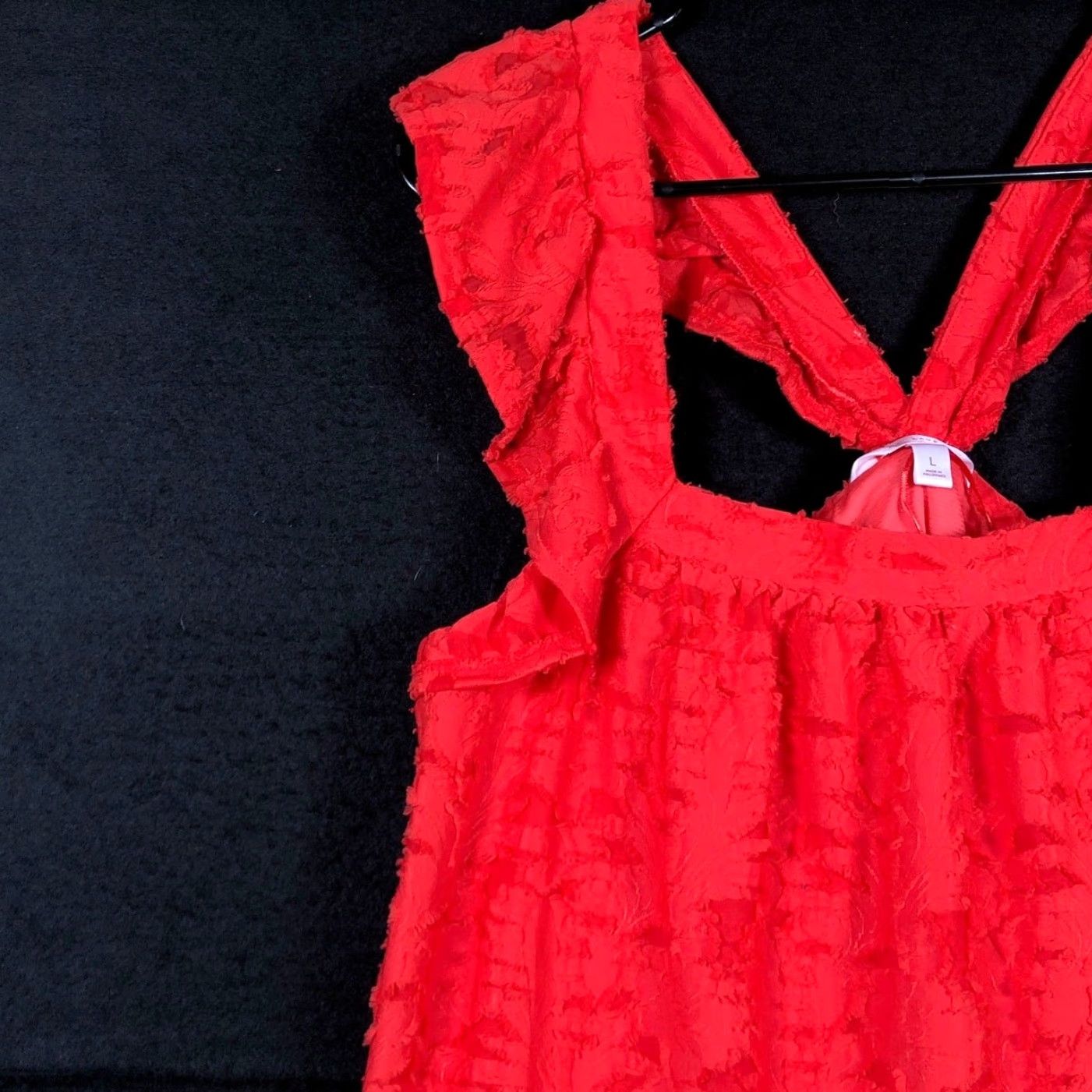 Lauren Conrad Lauren Conrad Womens Blouse Pink Coral Sleeveless Lined Ruffle Swing Halter Neck Casual Workwear Party/Cocktail 30 Day Returns Mens Women Girls Size L / US 10 / IT 46 - 4 Thumbnail