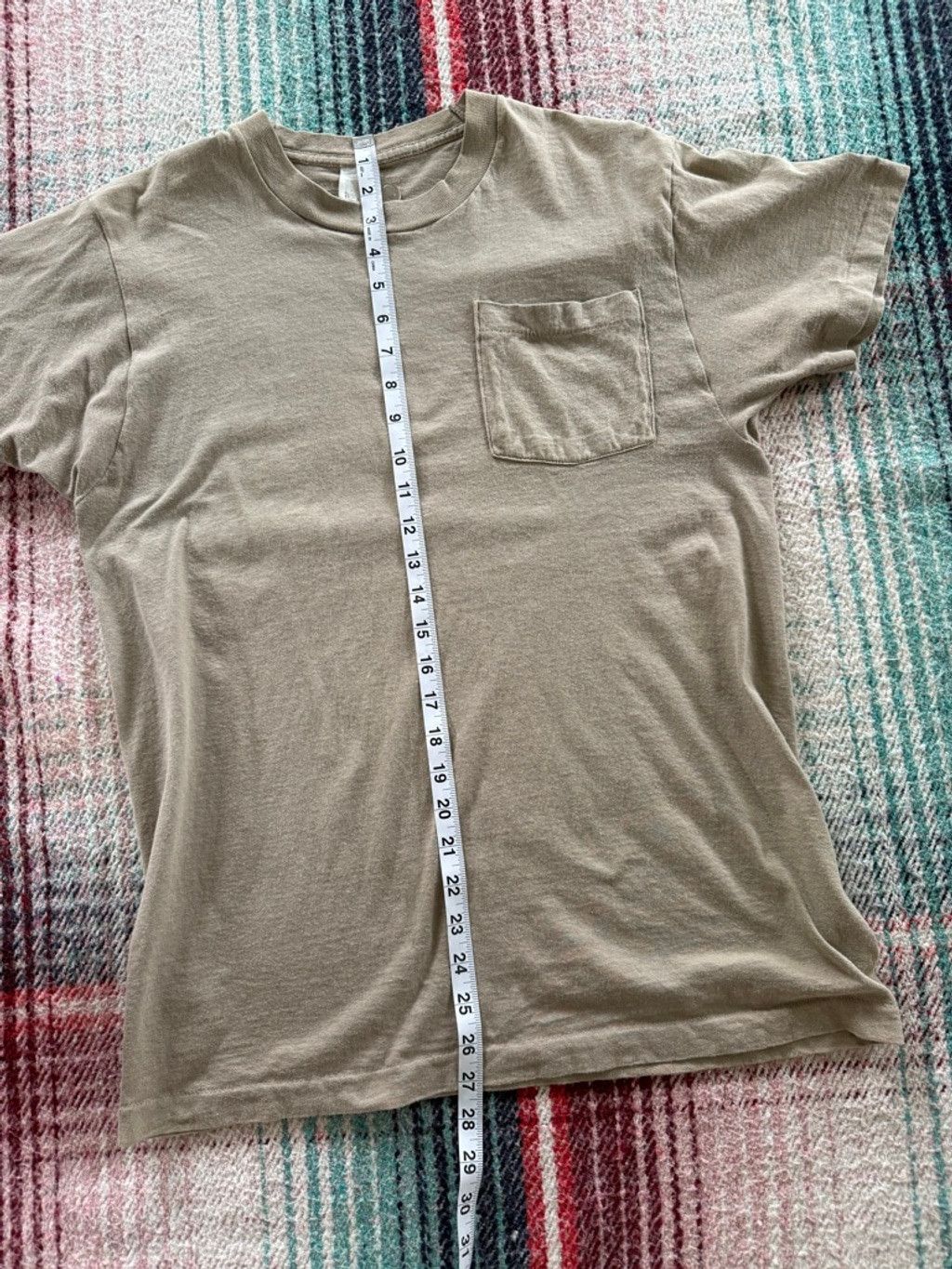 Vintage Vintage Short Sleeve Single Stitch Fruit of the Loom Taupe P Size US M / EU 48-50 / 2 - 7 Thumbnail
