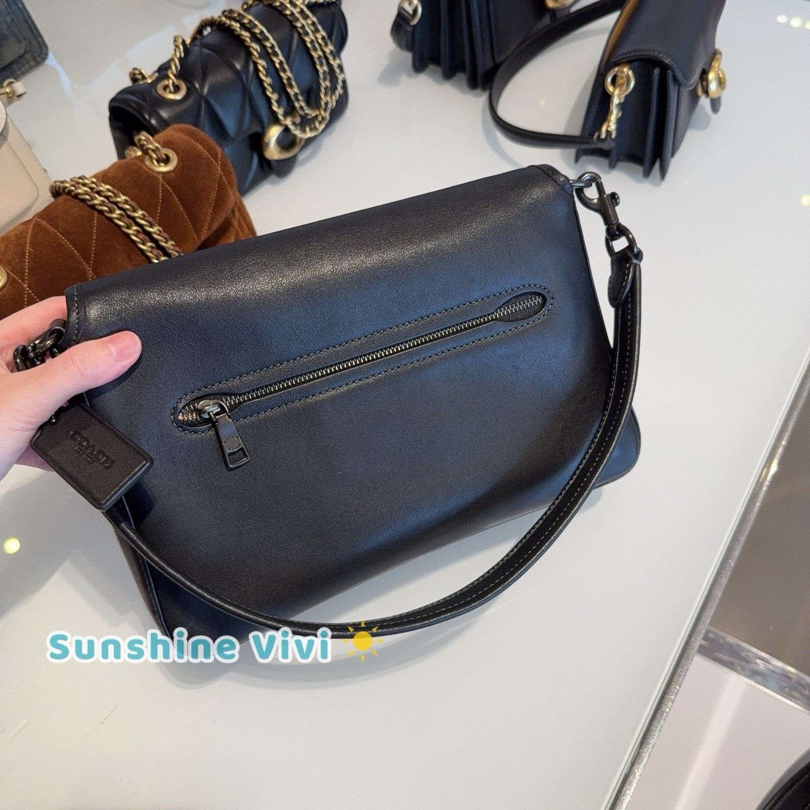 Coach NEW Coach Tabby Soft Leather Shoulder Bag Black/black C4823 Size ONE SIZE - 5 Thumbnail