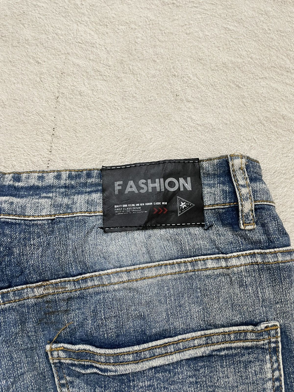 Japanese Brand 2000s Japanese Sukajan Inspired Embroidery Denim Tiger Eagle Size US 34 / EU 50 - 9 Thumbnail