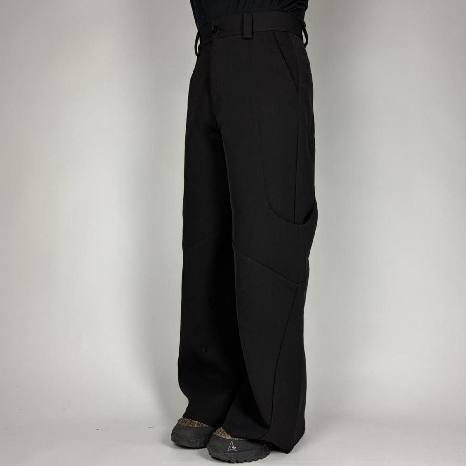 Other Lims Black Panelled Curve Trousers Size US 30 / EU 46 - 1 Thumbnail