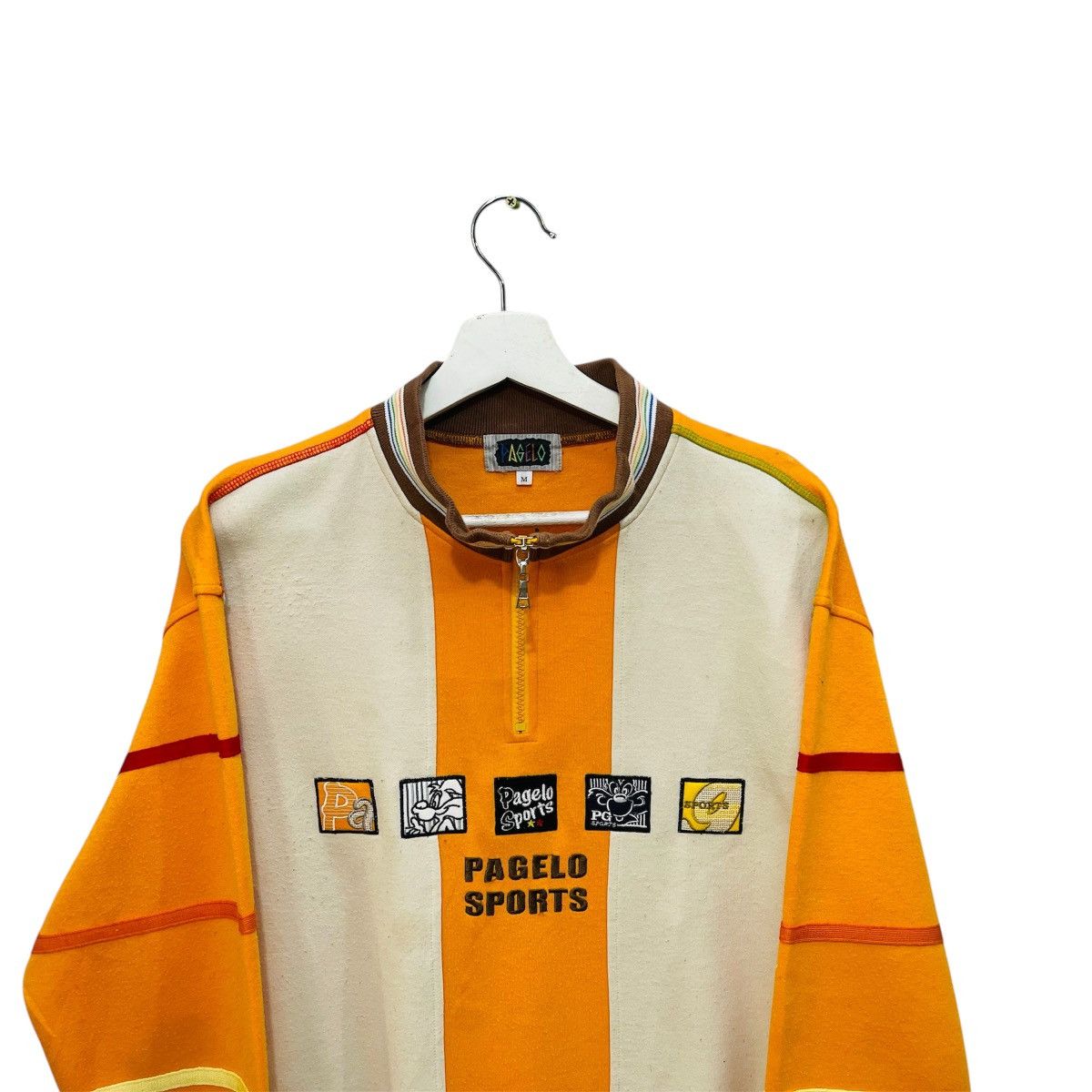 Vintage Vintage pagelo 90's sweatshirt halfzip big logo embroidery Size US M / EU 48-50 / 2 - 2 Thumbnail