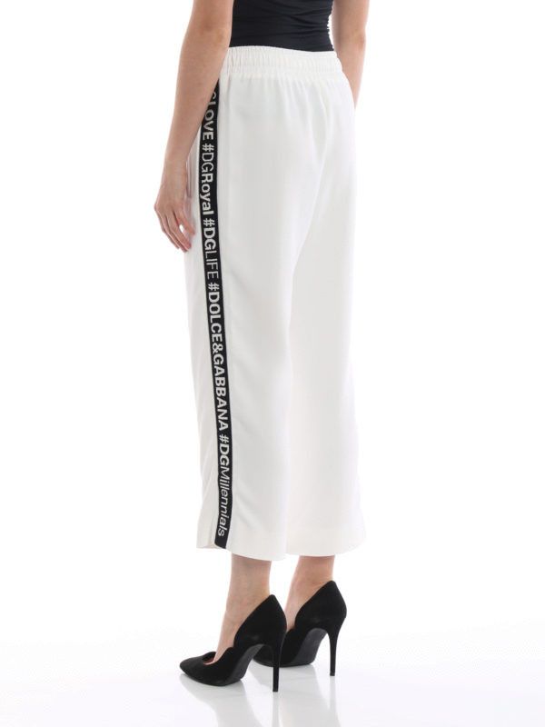 Dolce & Gabbana o1y0925 Jogger in White Size 25" / US 0 / IT 36 - 3 Thumbnail