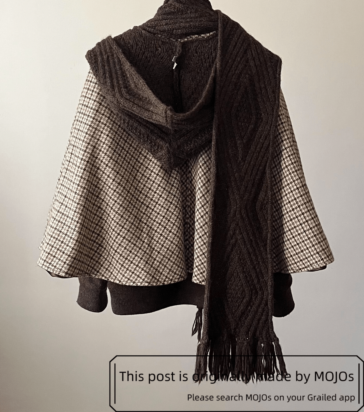Number (N)ine Number Nine 02AW Brown Hoodie Pattern Scarf mojos7532 Size ONE SIZE - 3 Thumbnail