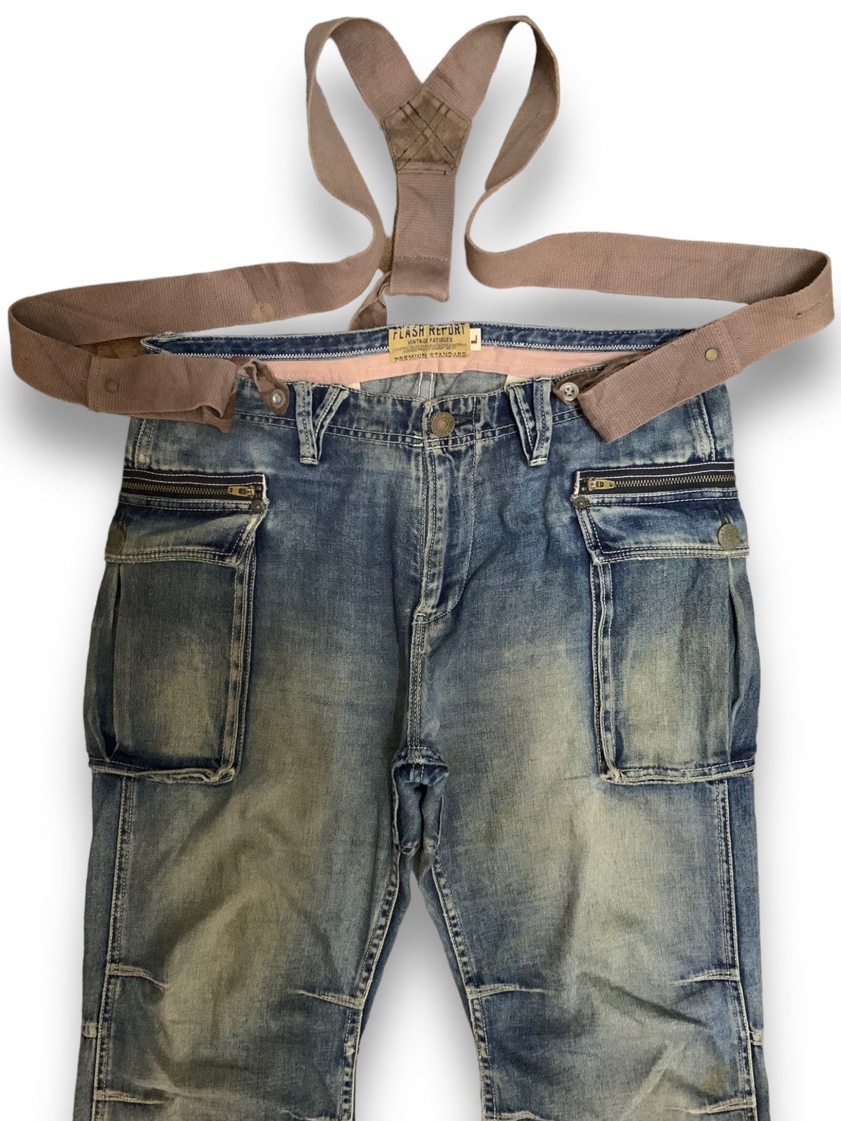Japanese Brand Vintage Japanese Brand Mud Wash Baggy Fatigue Bush Jeans Size US 34 / EU 50 - 6 Thumbnail