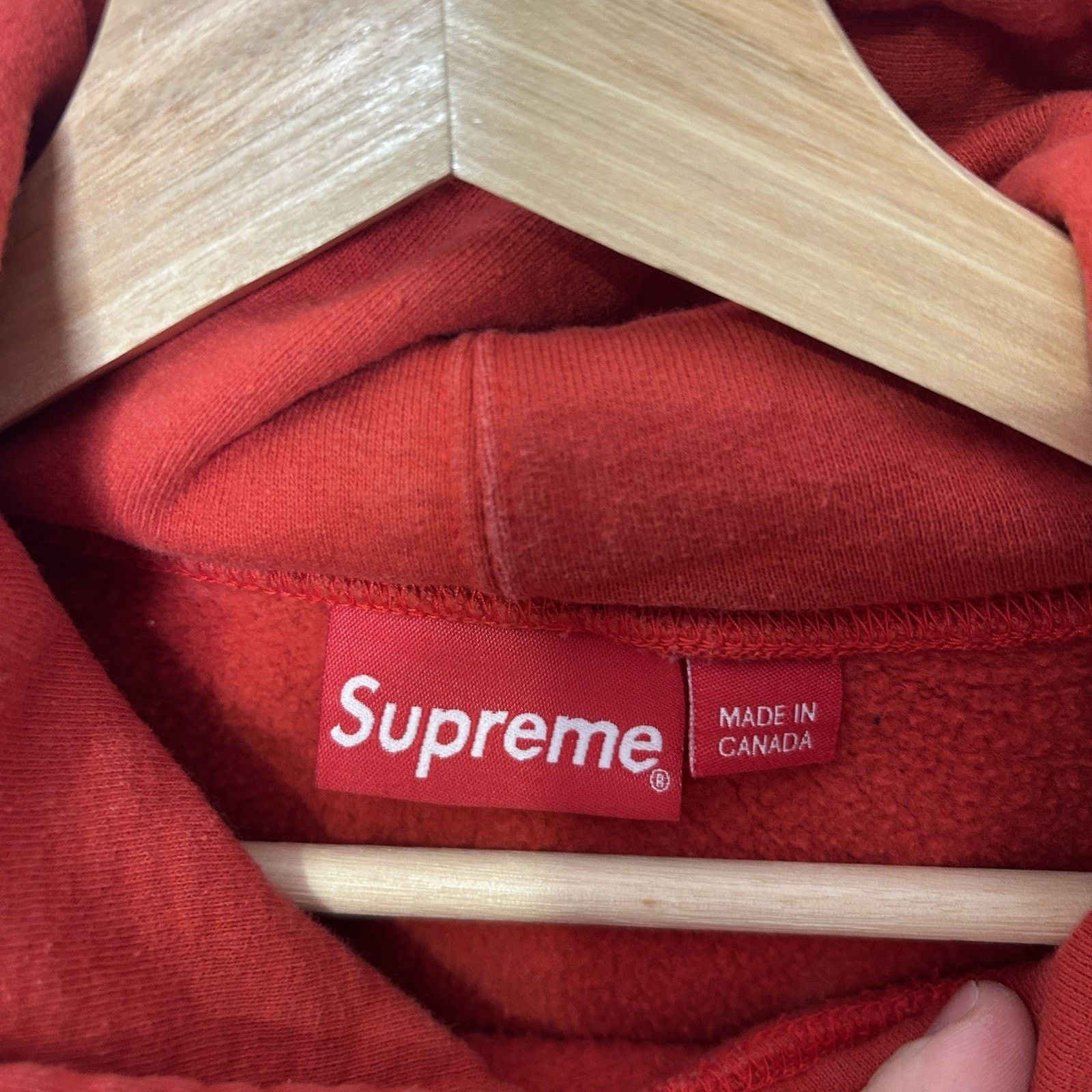 Supreme Supreme Don't Care Sweatshirt Hoodie “Burnt Red” FW21 Size US S / EU 44-46 / 1 - 6 Thumbnail