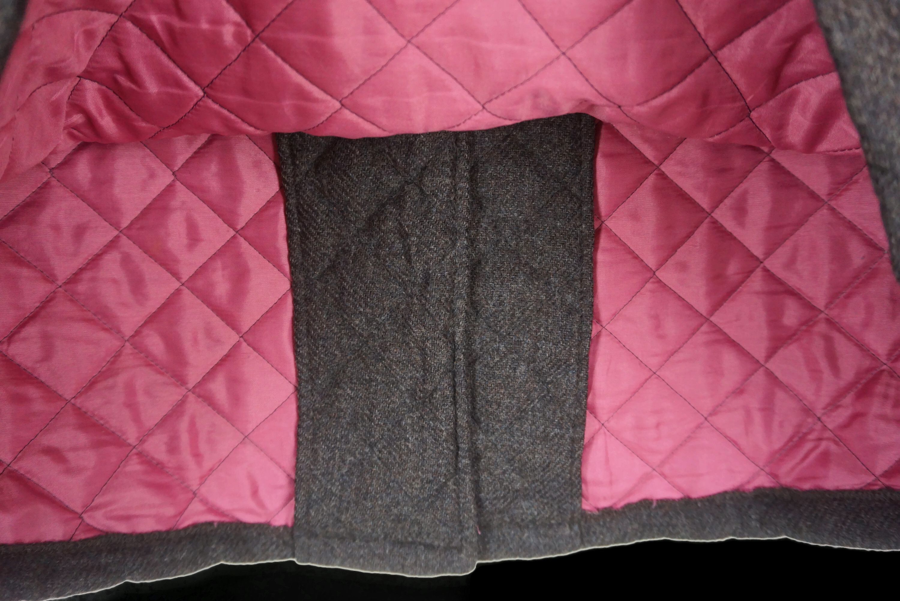 Mackintosh Quilted Lining Wool Jacket Long Coat Made in Scotland Size XS / US 0-2 / IT 36-38 - 11 Thumbnail