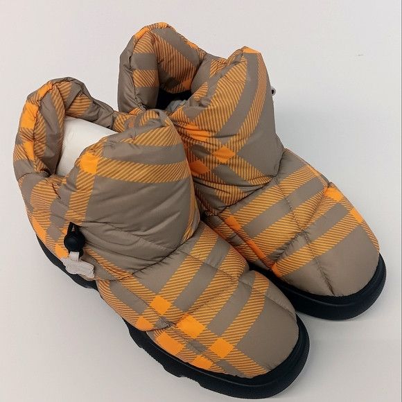 Burberry Burberry Men's Yellow Check Pillow Boots - EU44/US11 Size US 11 / EU 44 - 3 Thumbnail