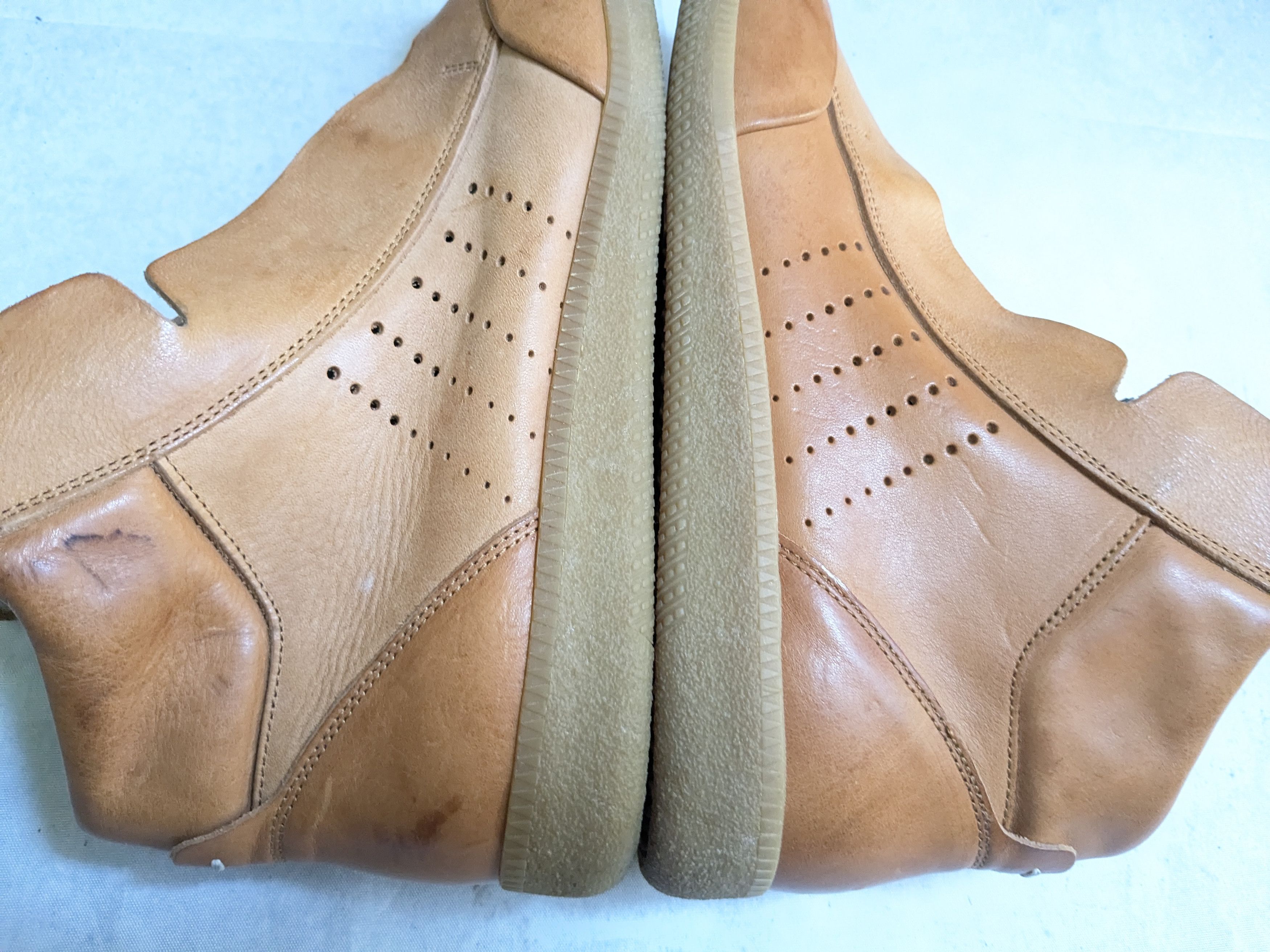 Maison Margiela Maison Margiela Zip Up High Top Sneakers Brown 10 43 Size US 10 / EU 43 - 12 Thumbnail