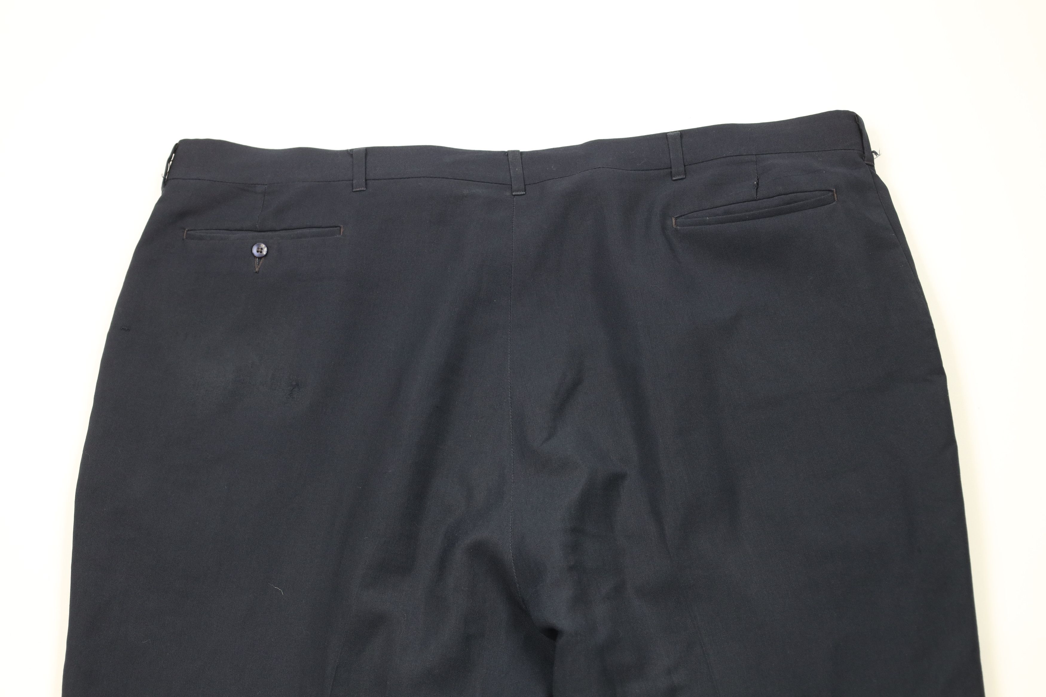 Vintage Vintage 70s Streetwear Wide Leg Knit Chino Pants Blue USA Size US 44 / EU 60 - 10 Thumbnail