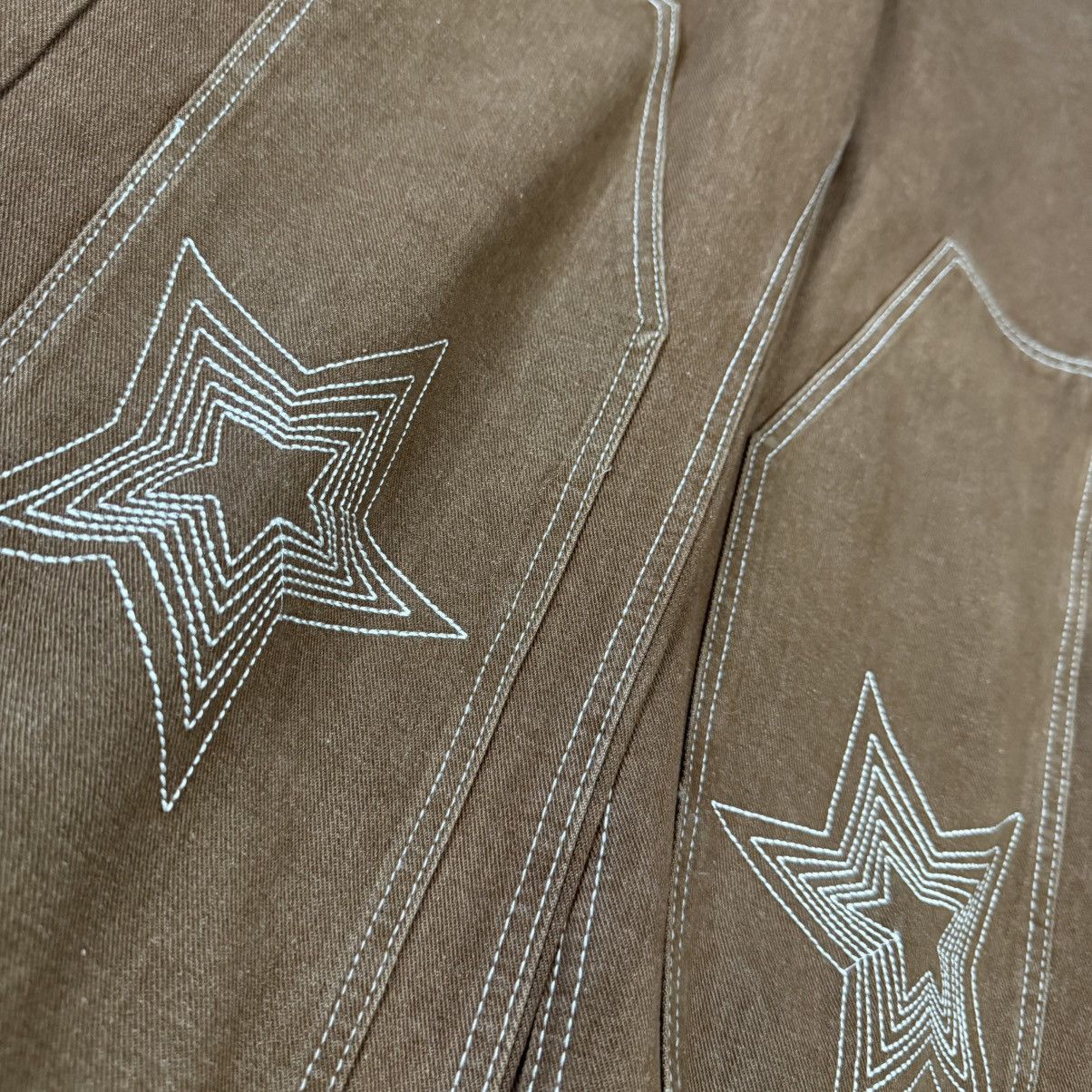 Japanese Brand Vintage Y2K Loose Fit Embroidered Double Knee Pants Size US 38 / EU 54 - 7 Thumbnail